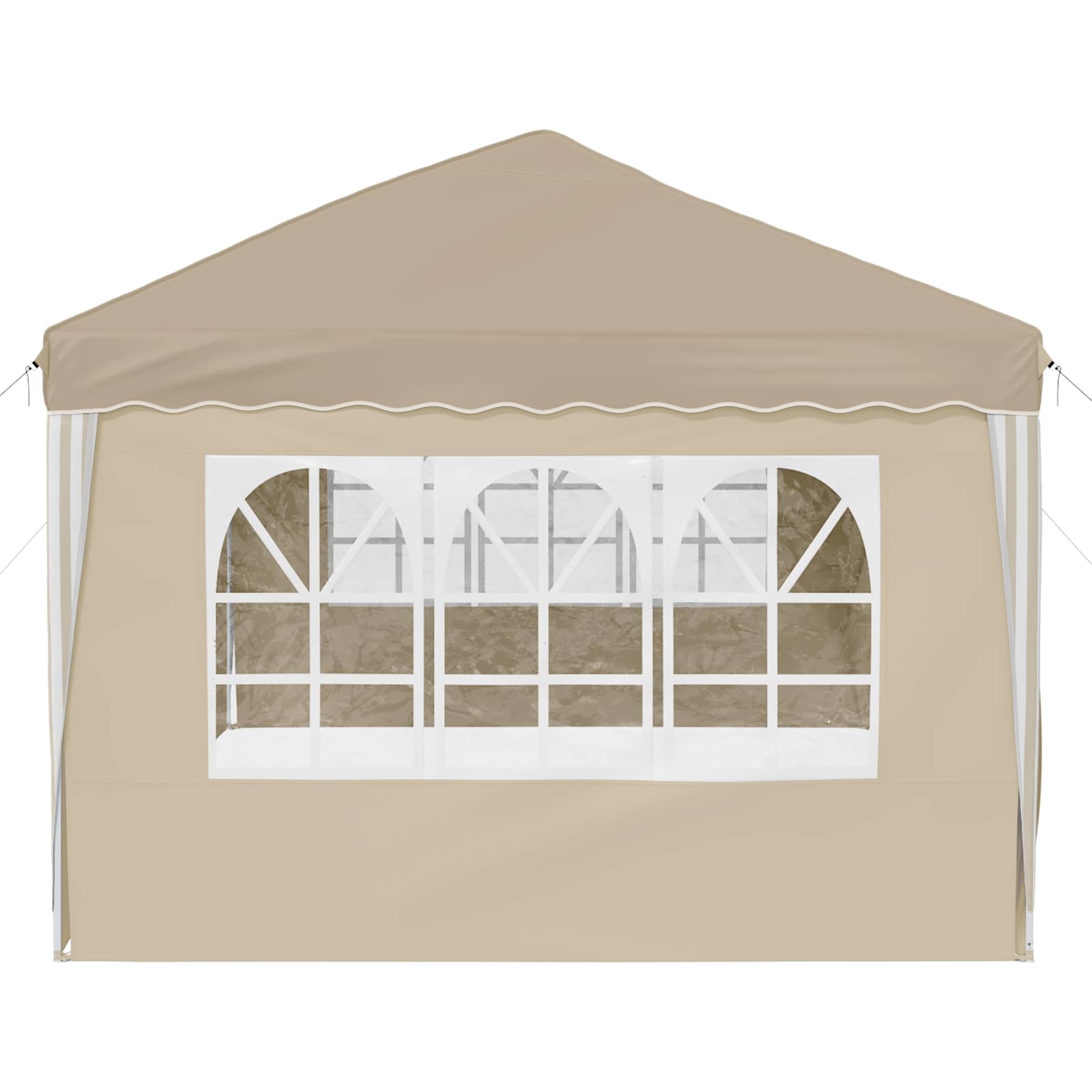 Tenda per feste a pop-up 575 x 288 x 245 cm Crema