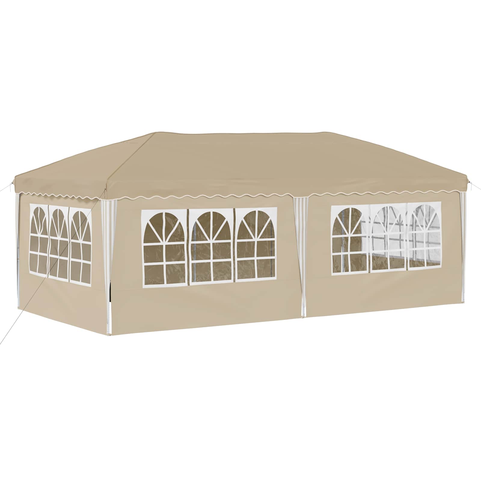 Tenda per feste a pop-up 575 x 288 x 245 cm Crema