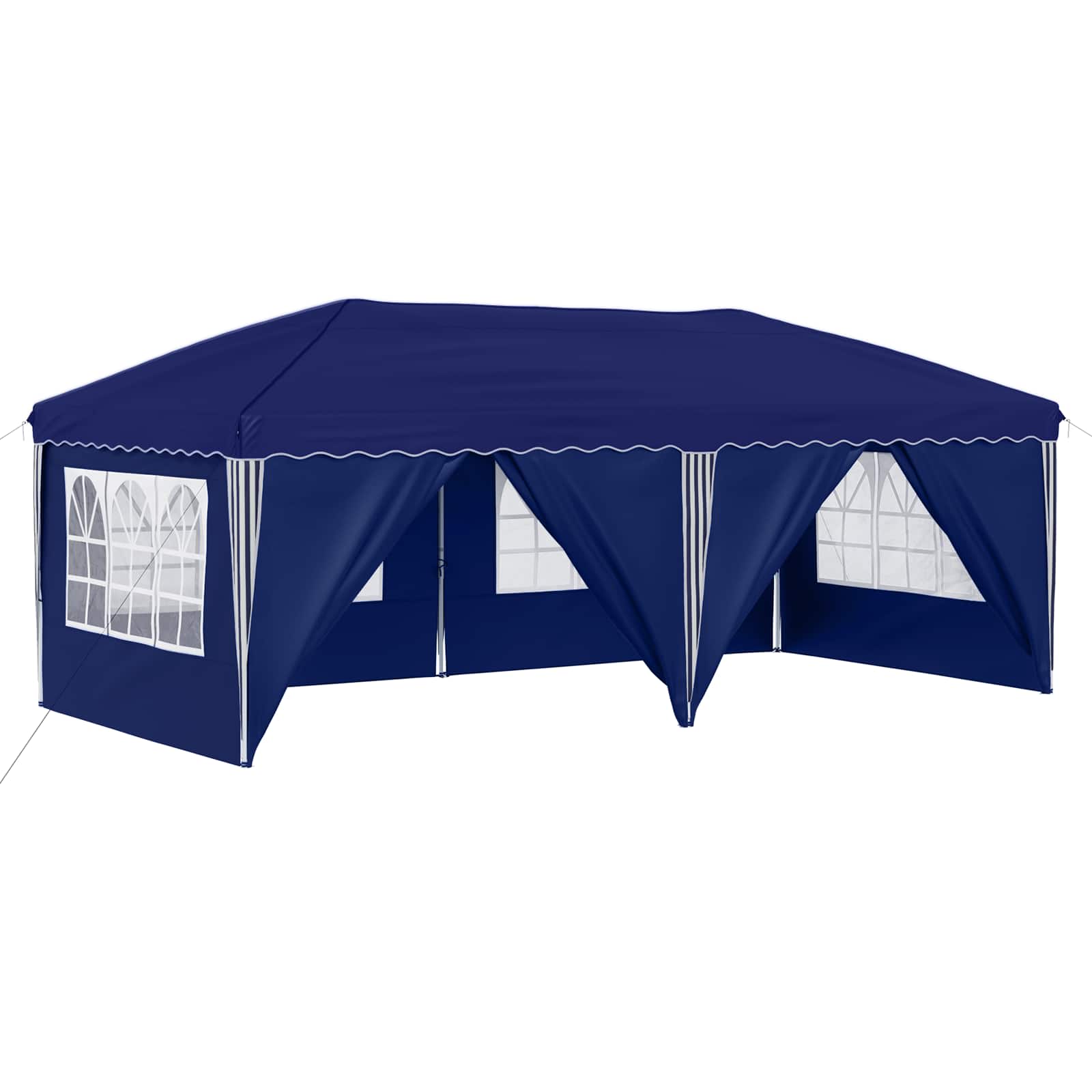 Tenda per feste a pop-up 575 x 288 x 245 cm Blu