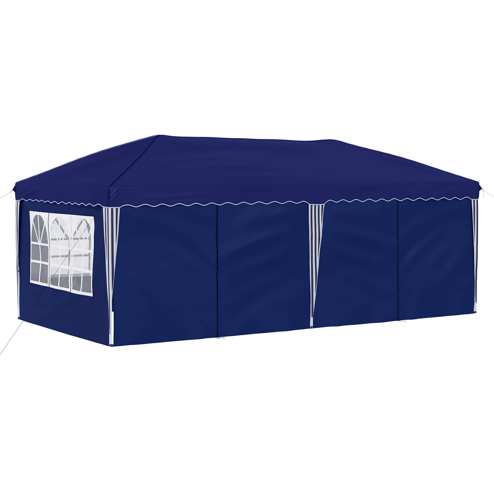 Tenda per feste a pop-up 575 x 288 x 245 cm Blu
