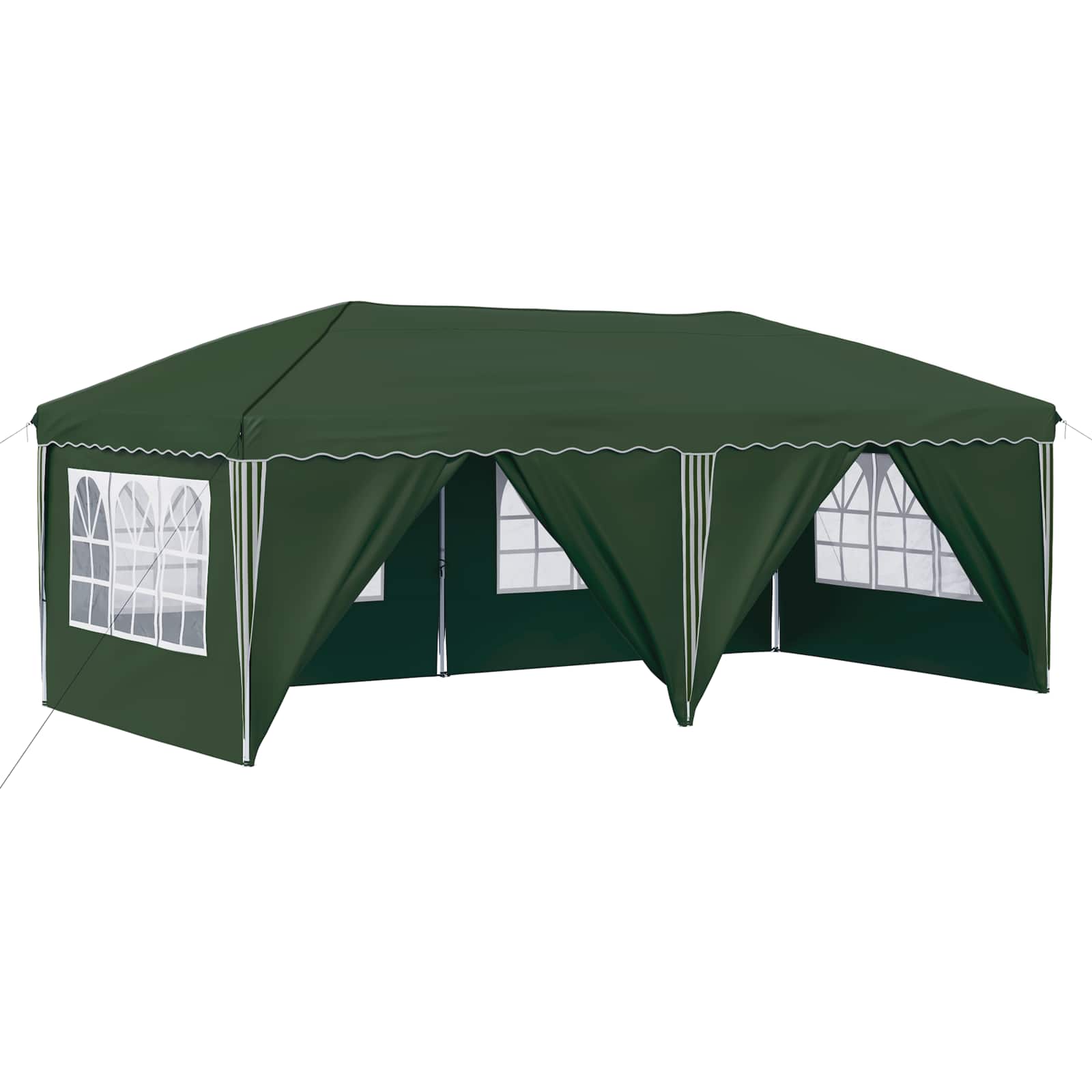 Tenda per feste a pop-up 575 x 288 x 245 cm Verde