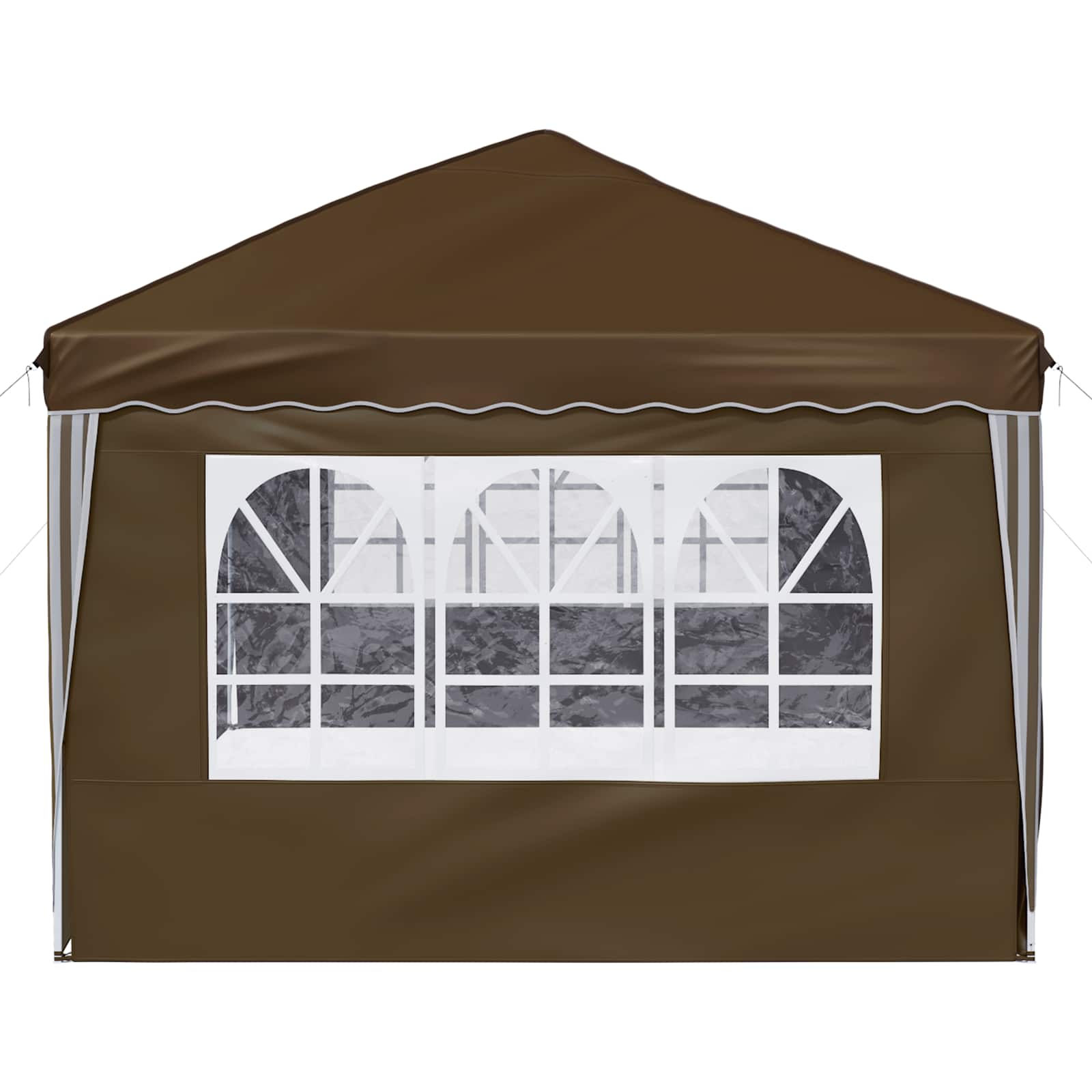 Tenda per feste a pop-up 575 x 288 x 245 cm Tortora