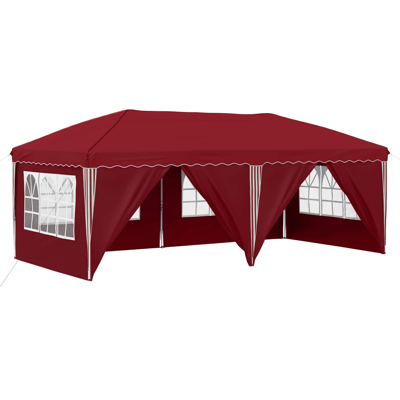 Tenda per feste a pop-up 575 x 288 x 245 cm Borgogna