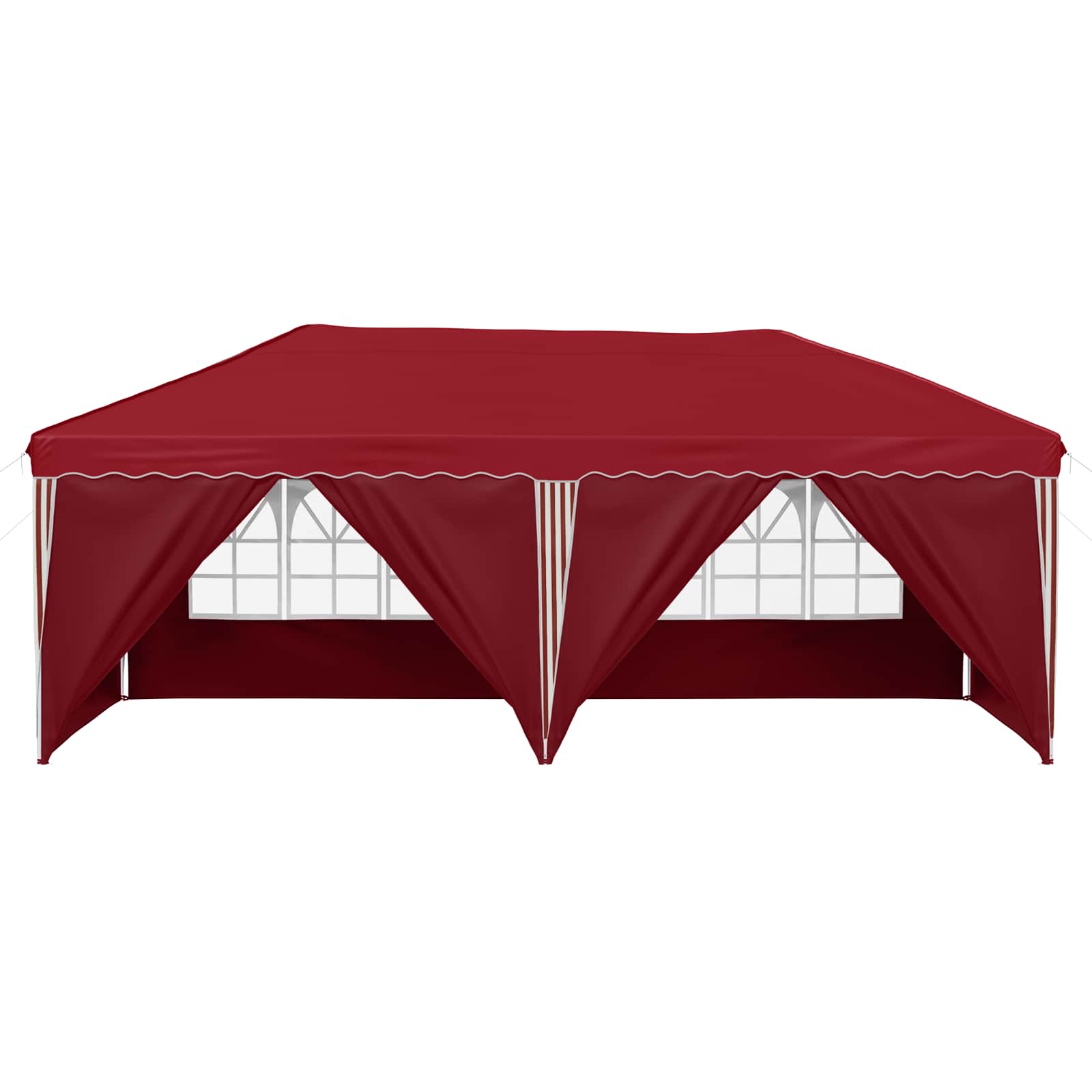 Tenda per feste a pop-up 575 x 288 x 245 cm Borgogna