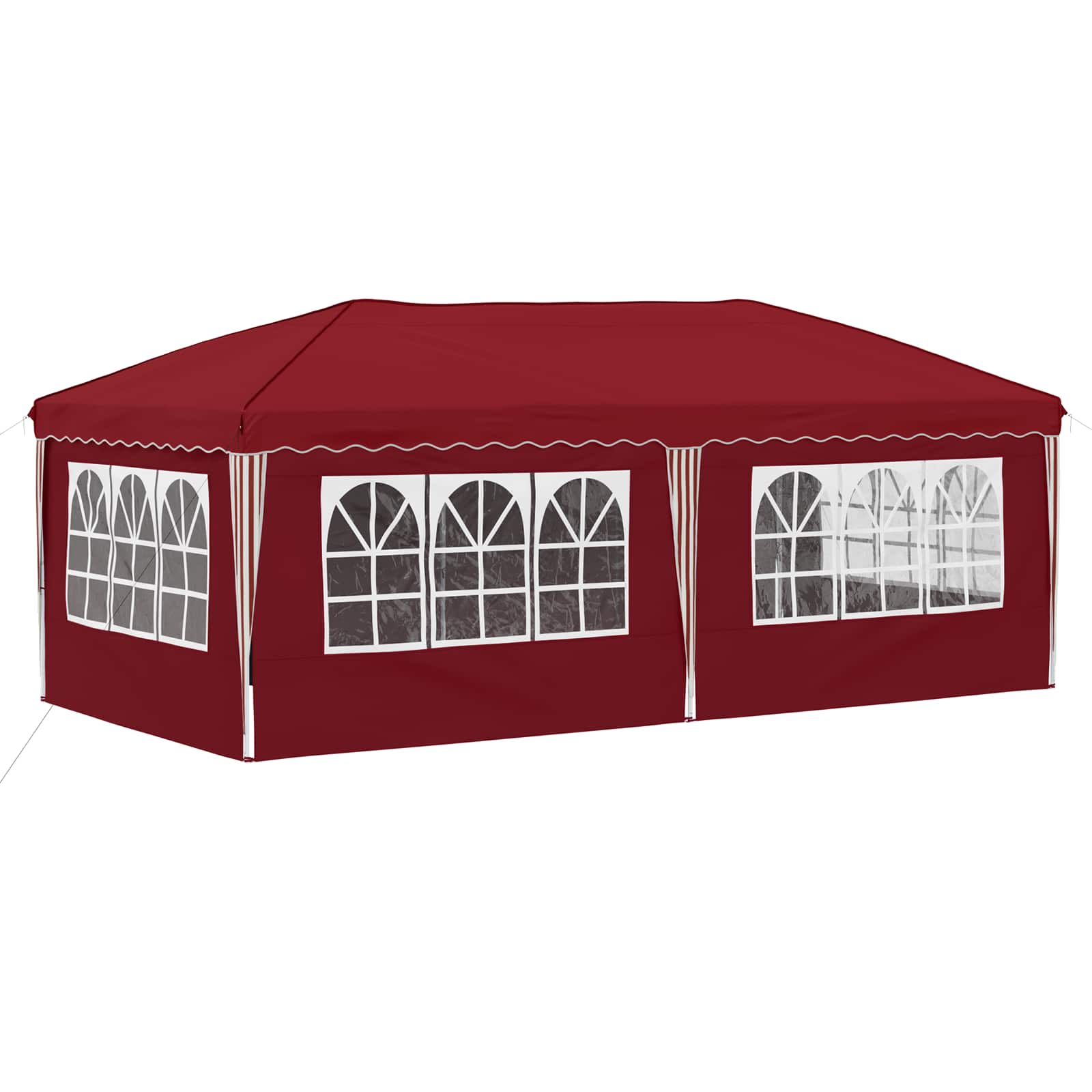 Tenda per feste a pop-up 575 x 288 x 245 cm Borgogna