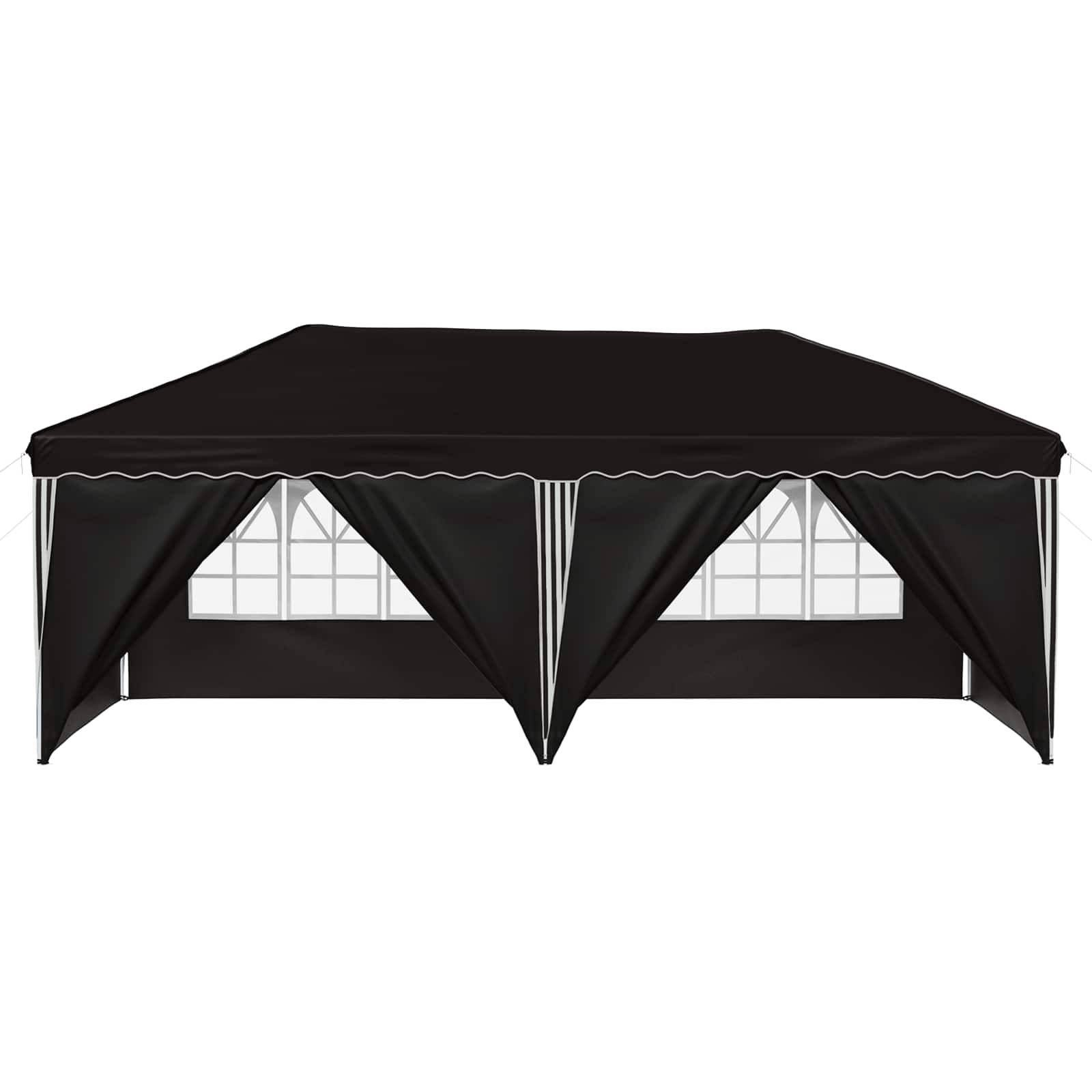 Tenda per feste a pop-up 575 x 288 x 245 cm Nero