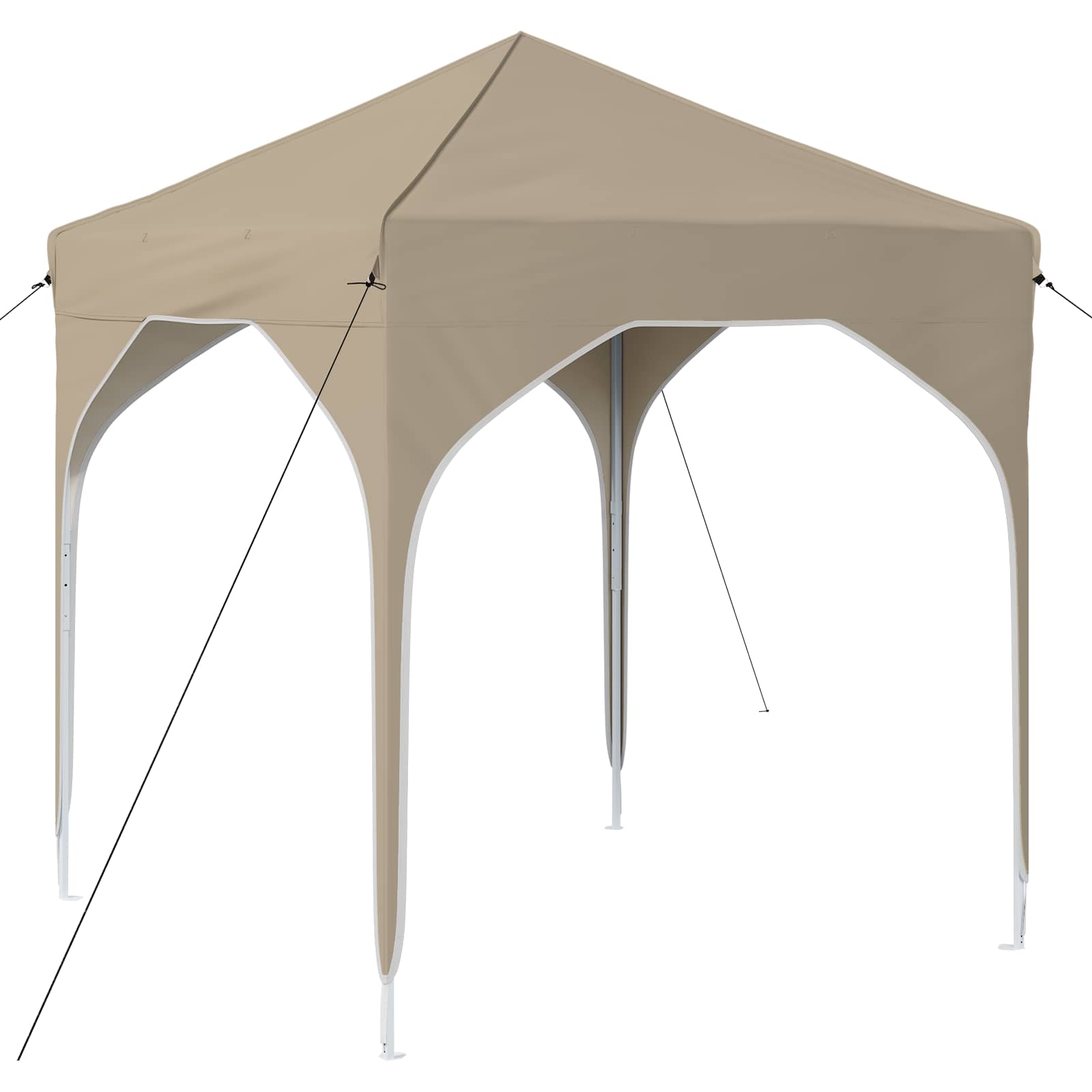 Tenda per feste a pop-up 194 x 194 x 245 cm Crema