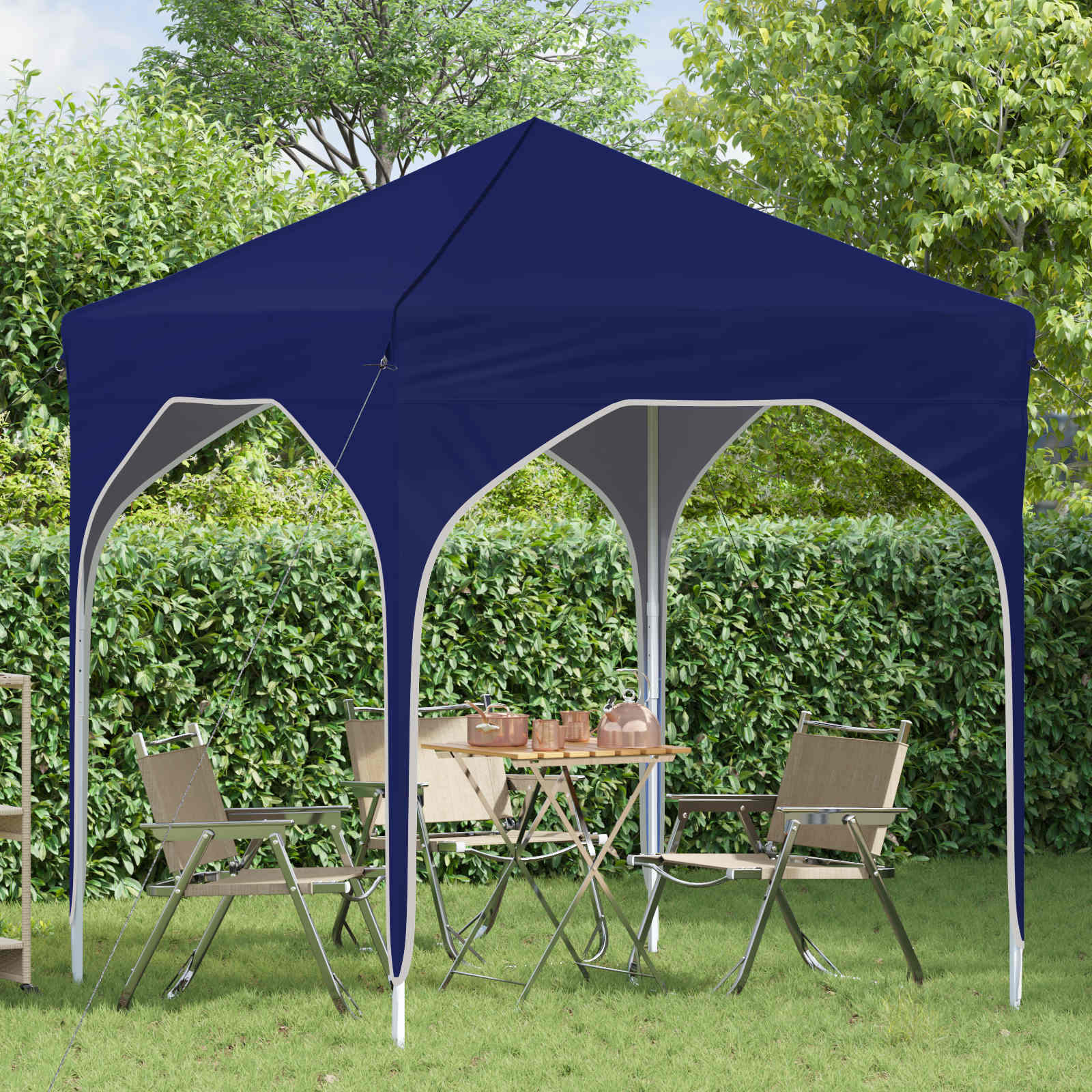 Tenda per feste a pop-up 194 x 194 x 245 cm Blu