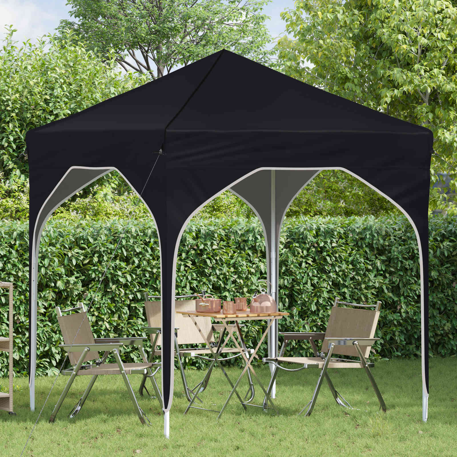 Tenda per feste a pop-up 194 x 194 x 245 cm Antracite