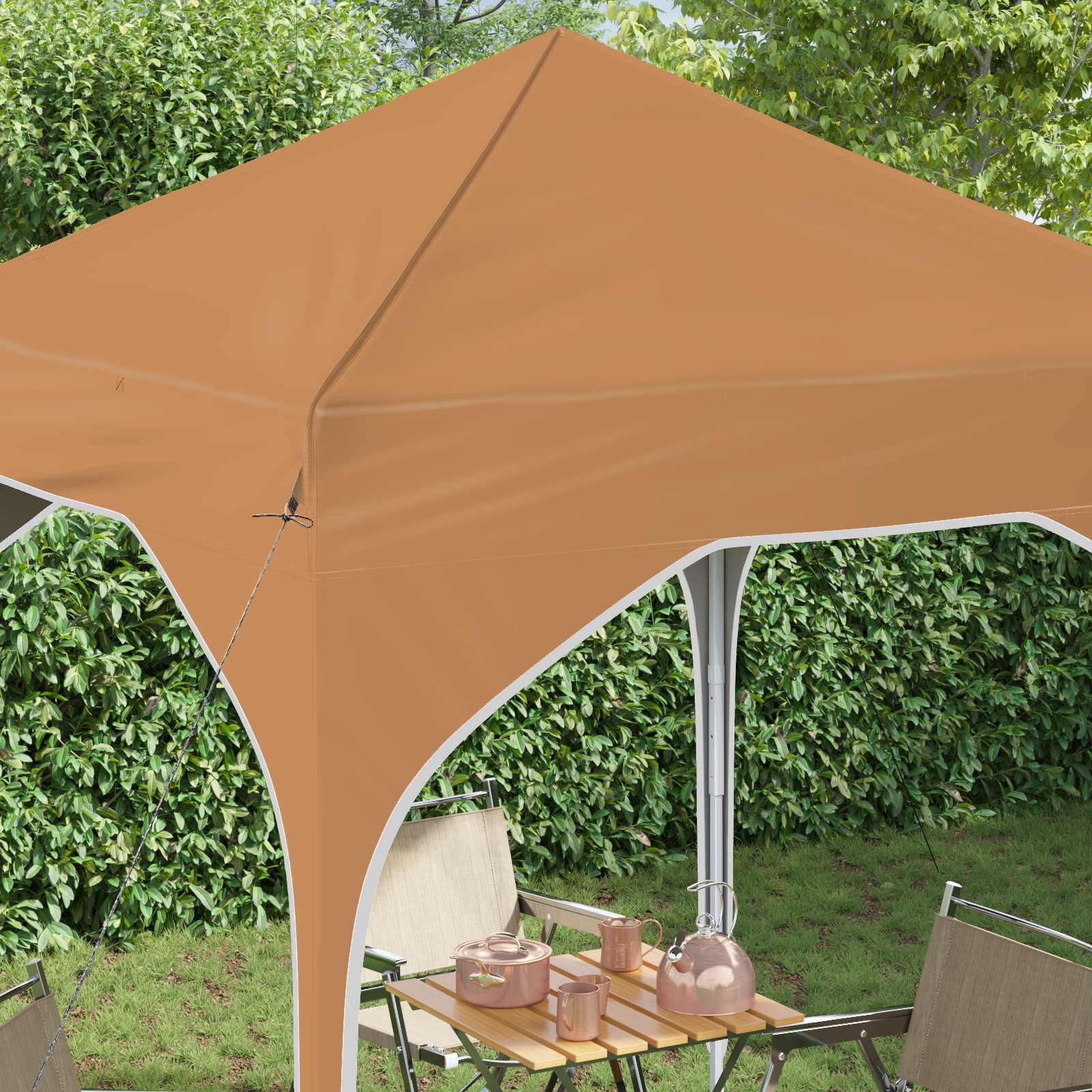 Tenda per feste a pop-up 194 x 194 x 245 cm Beige