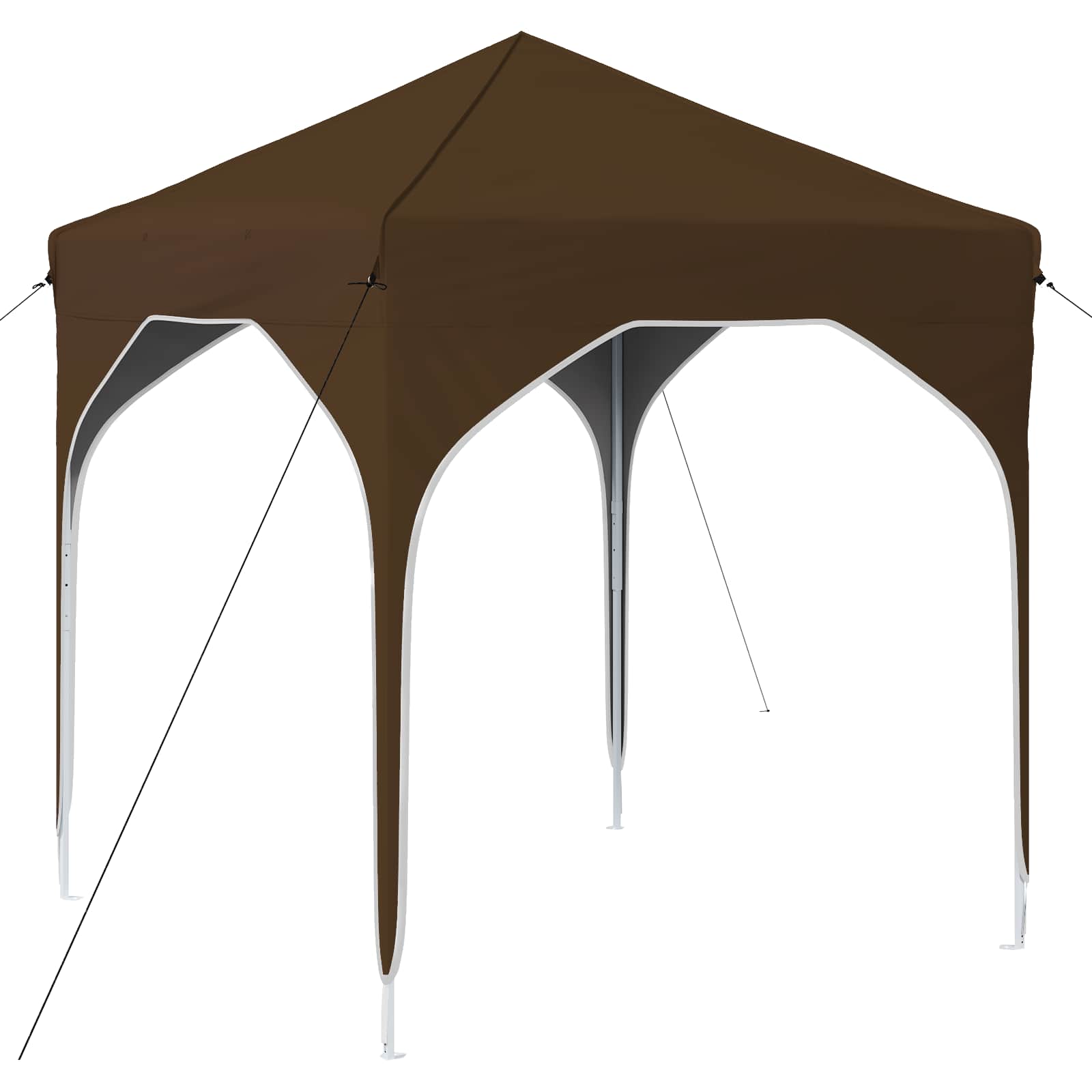 Tenda per feste a pop-up 194 x 194 x 245 cm Tortora