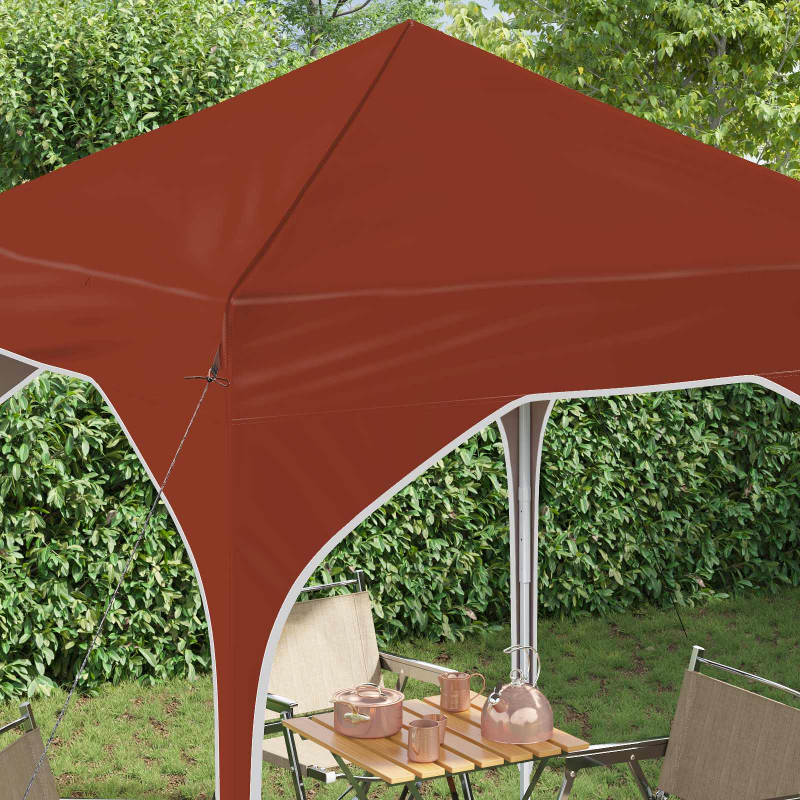 Tenda per feste a pop-up 194 x 194 x 245 cm Terracotta