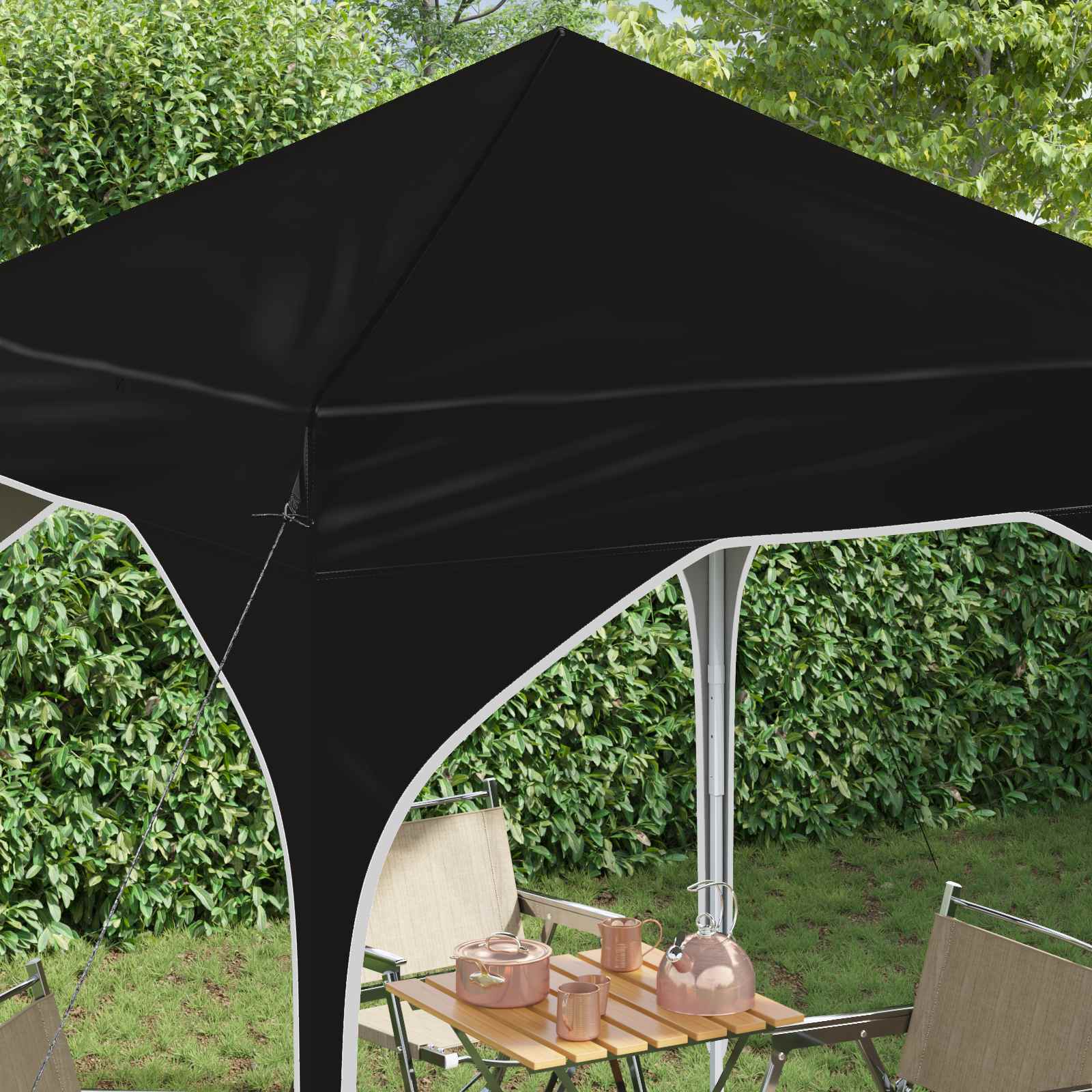Tenda per feste a pop-up 194 x 194 x 245 cm Nero