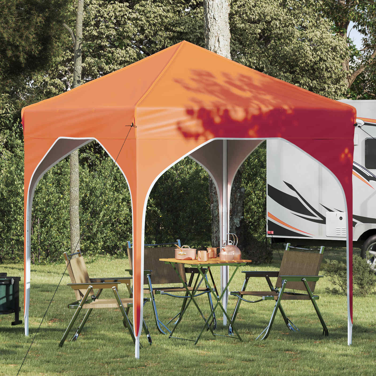 Tenda per feste a pop-up 194 x 194 x 245 cm Arancione