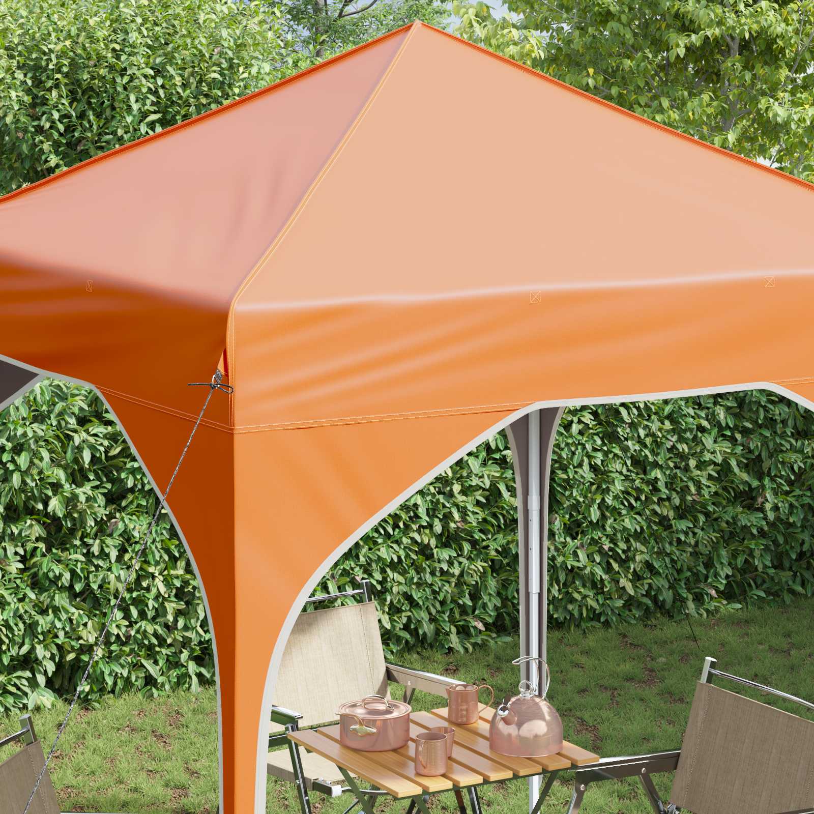 Tenda per feste a pop-up 194 x 194 x 245 cm Arancione
