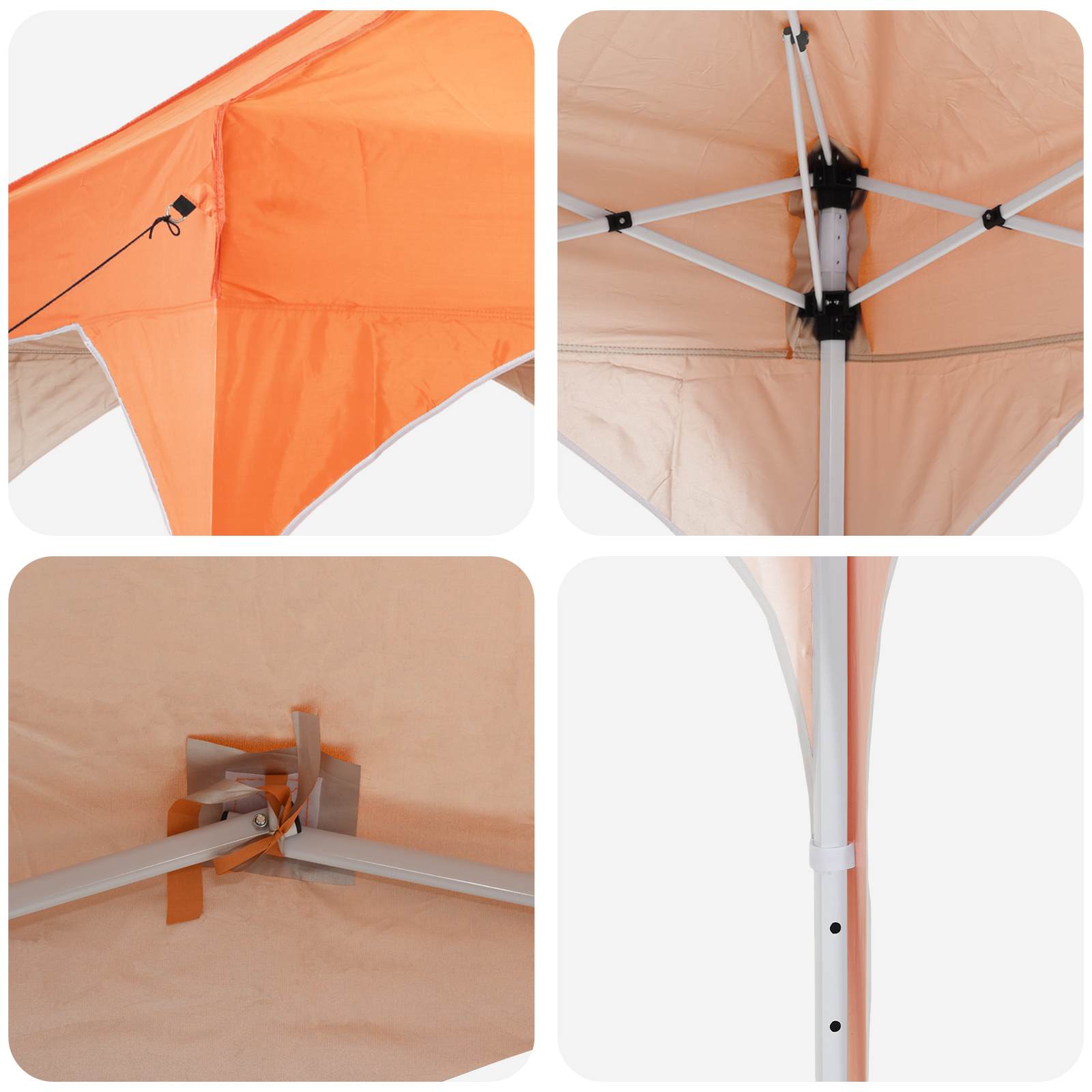 Tenda per feste a pop-up 194 x 194 x 245 cm Arancione