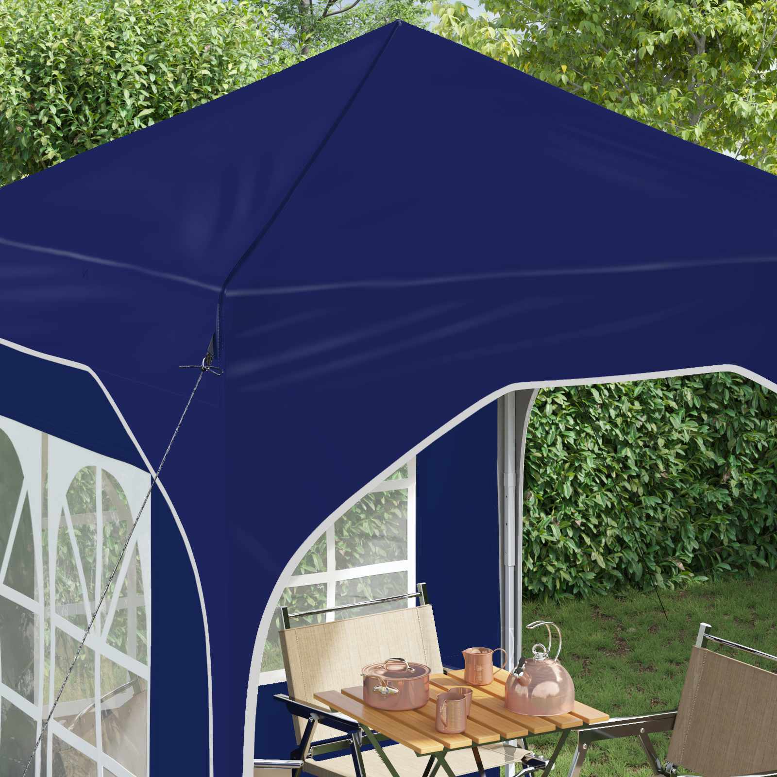 Tenda per feste a pop-up 192 x 192 x 245 cm Blu