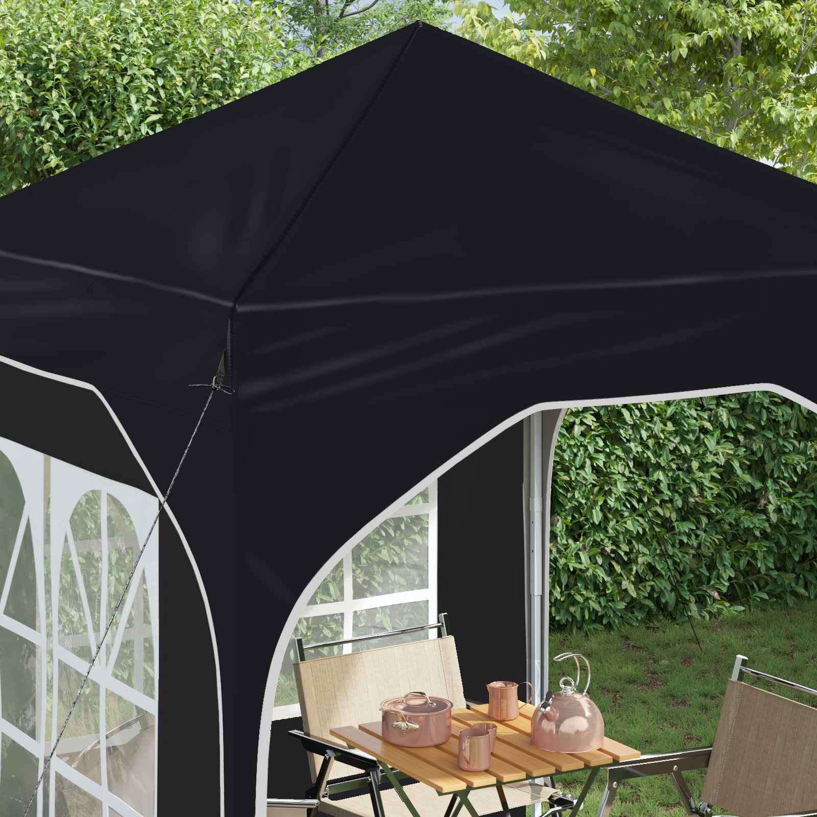 Tenda per feste a pop-up 192 x 192 x 245 cm Antracite