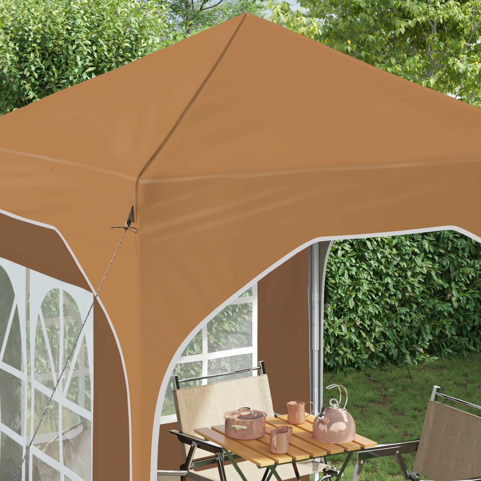 Tenda per feste a pop-up 192 x 192 x 245 cm Beige