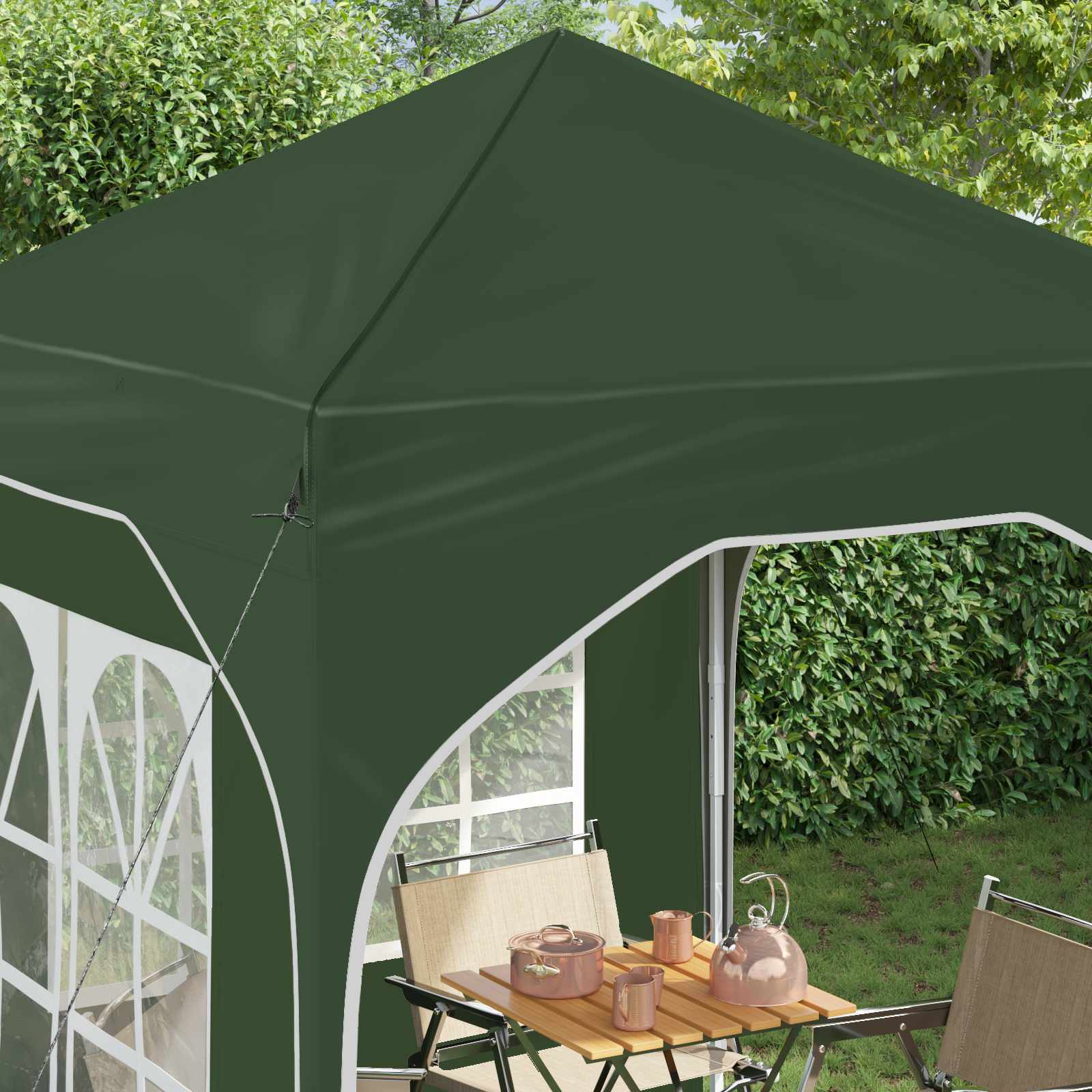 Tenda per feste a pop-up 192 x 192 x 245 cm Verde