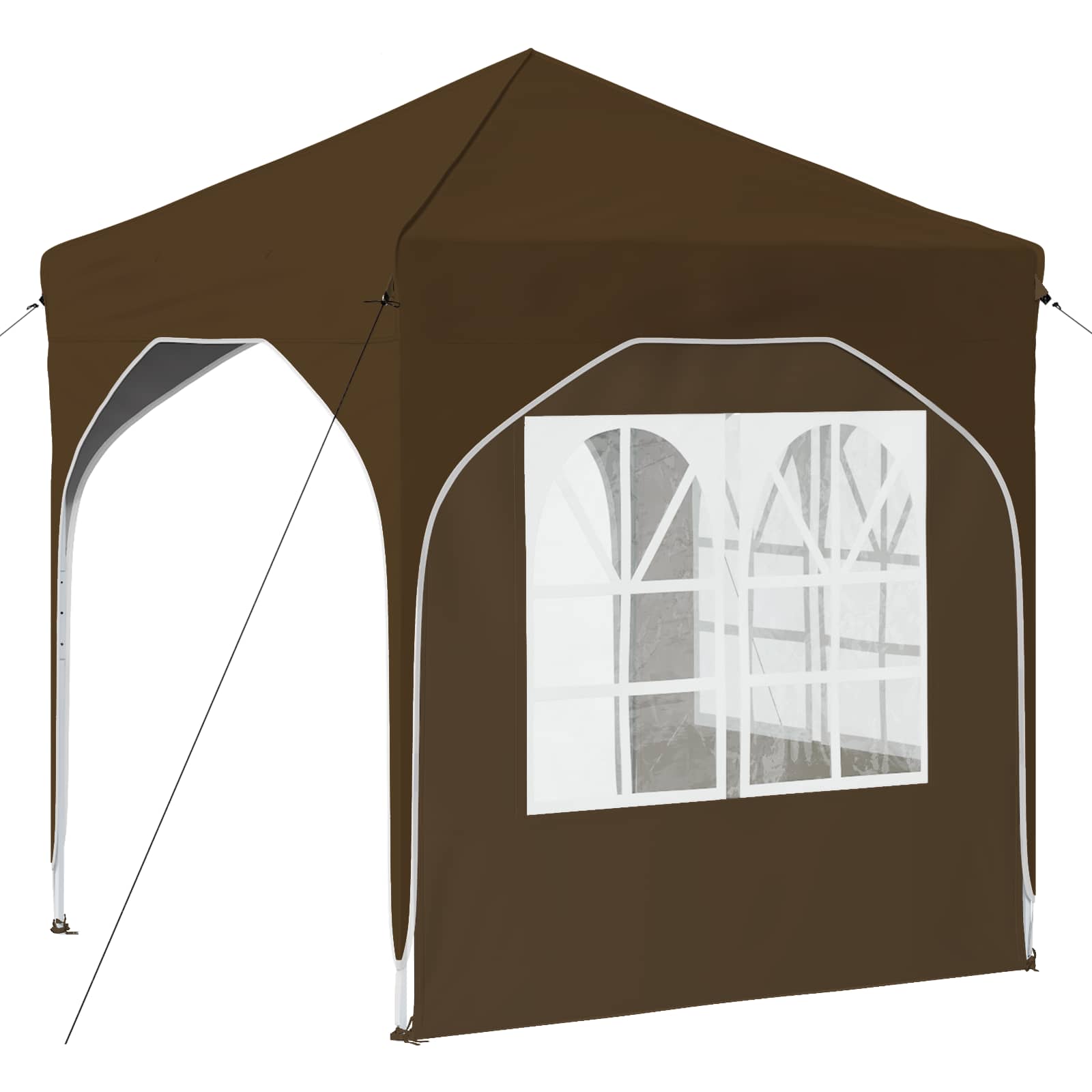 Tenda per feste a pop-up 192 x 192 x 245 cm Tortora