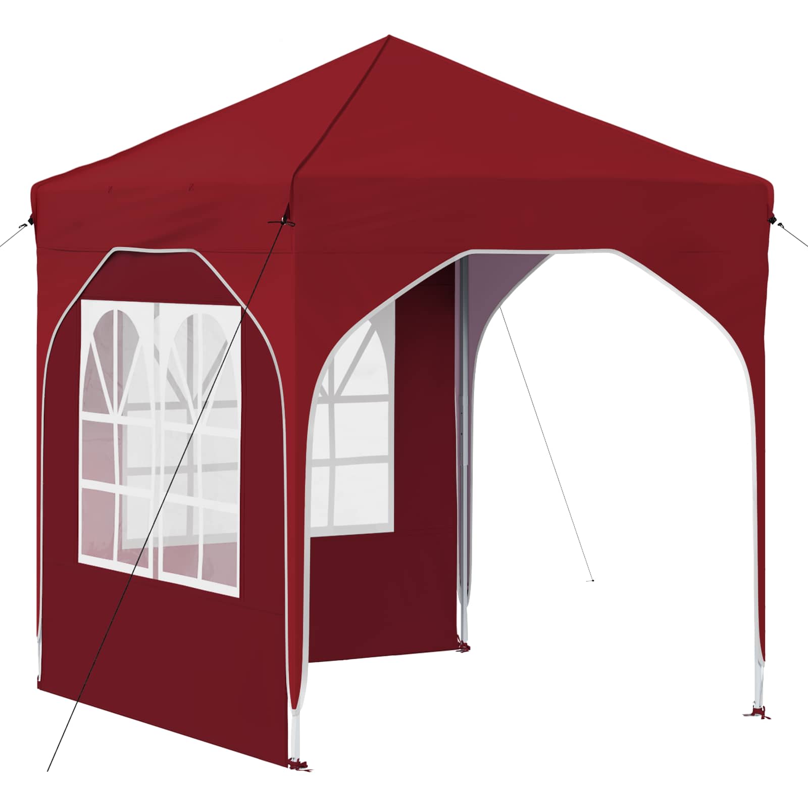 Tenda per feste a pop-up 192 x 192 x 245 cm Borgogna