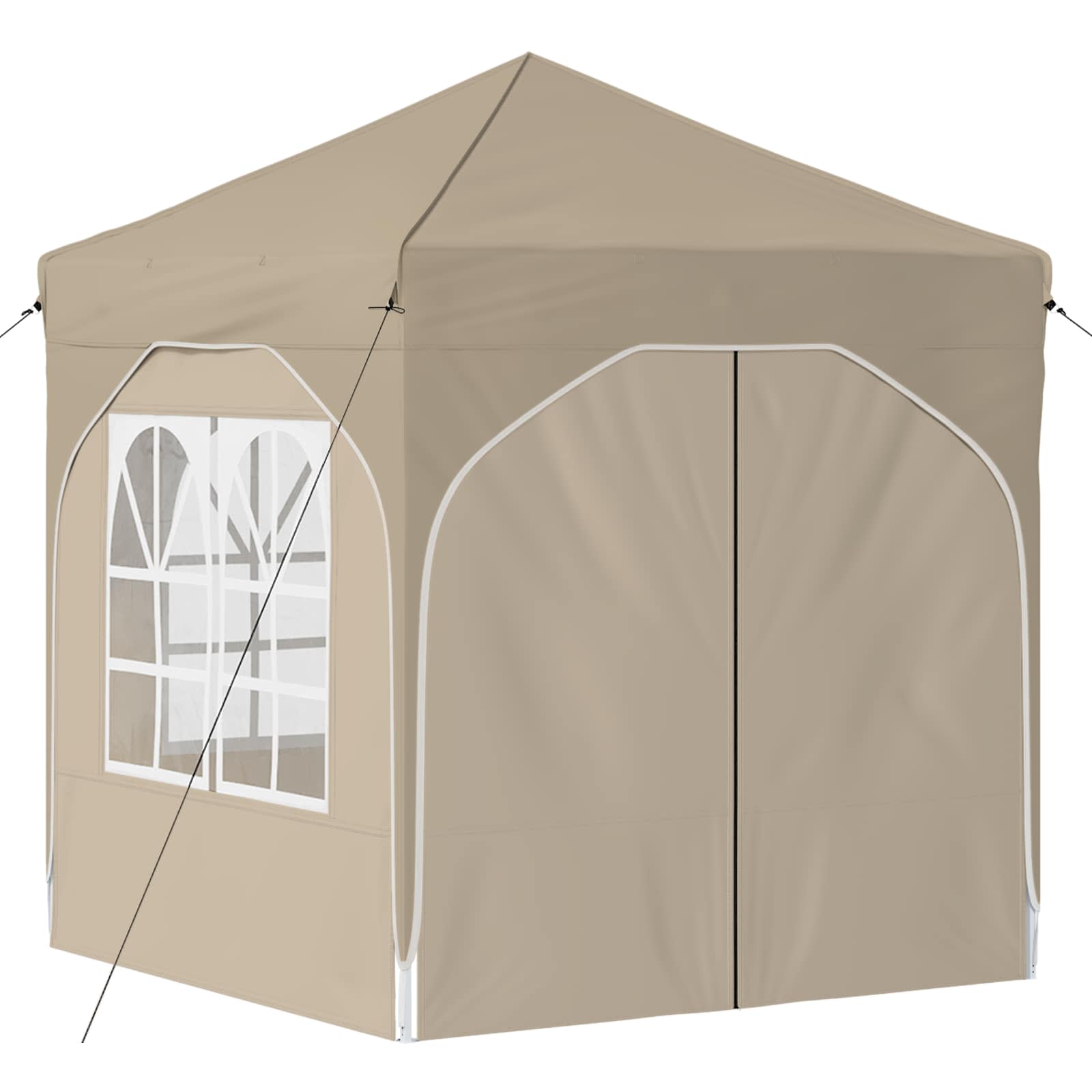 Tenda per feste a pop-up 192 x 192 x 245 cm Crema