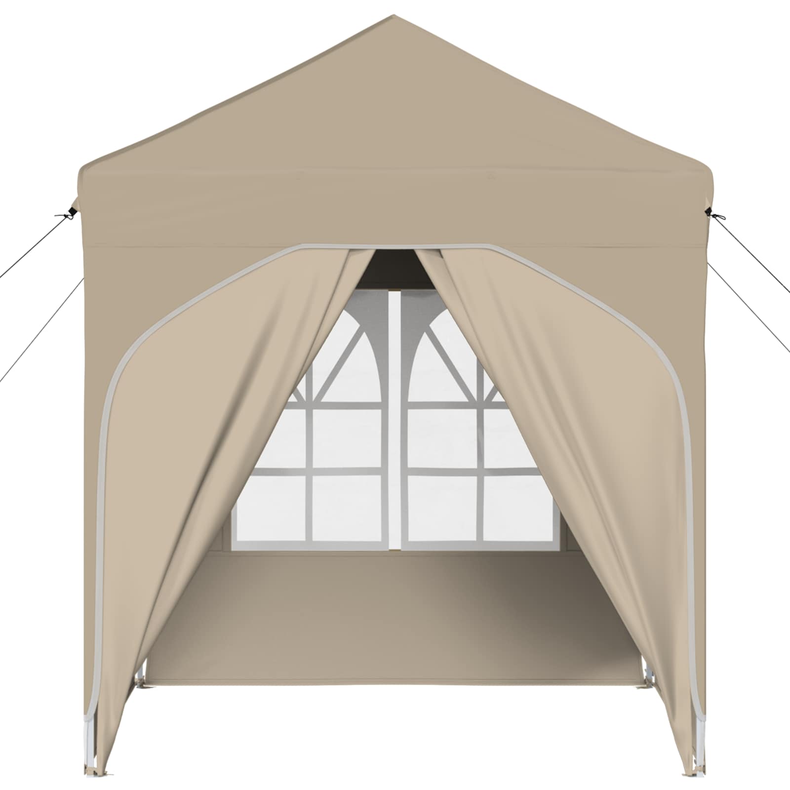 Tenda per feste a pop-up 192 x 192 x 245 cm Crema