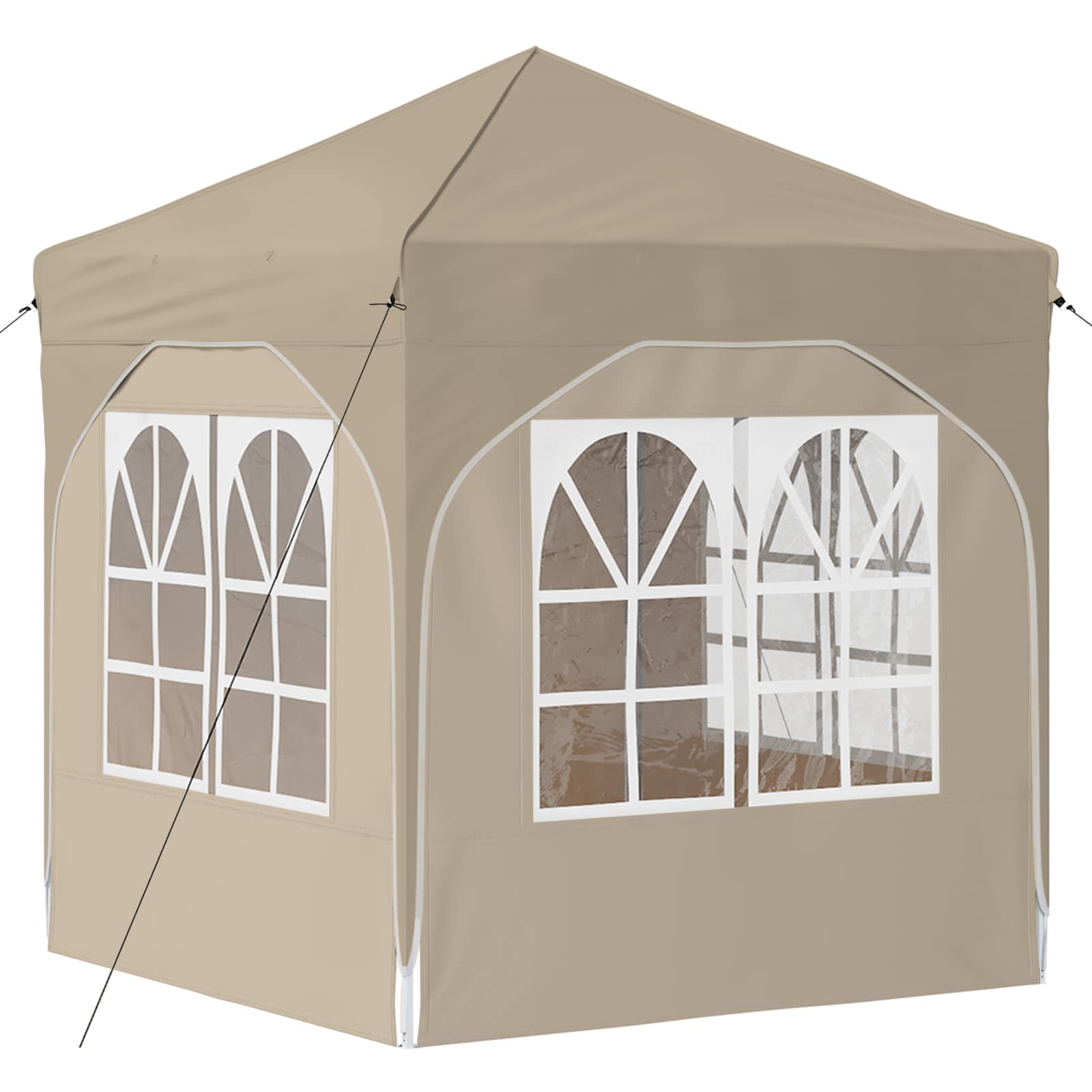 Tenda per feste a pop-up 192 x 192 x 245 cm Crema