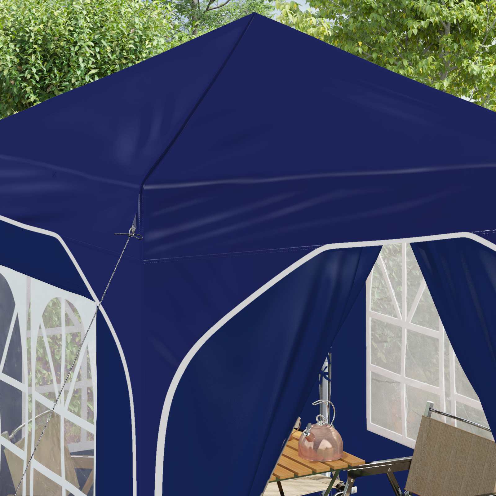 Tenda per feste a pop-up 192 x 192 x 245 cm Blu