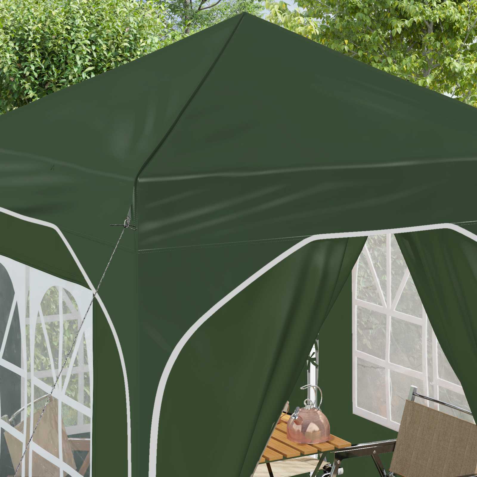 Tenda per feste a pop-up 192 x 192 x 245 cm Verde