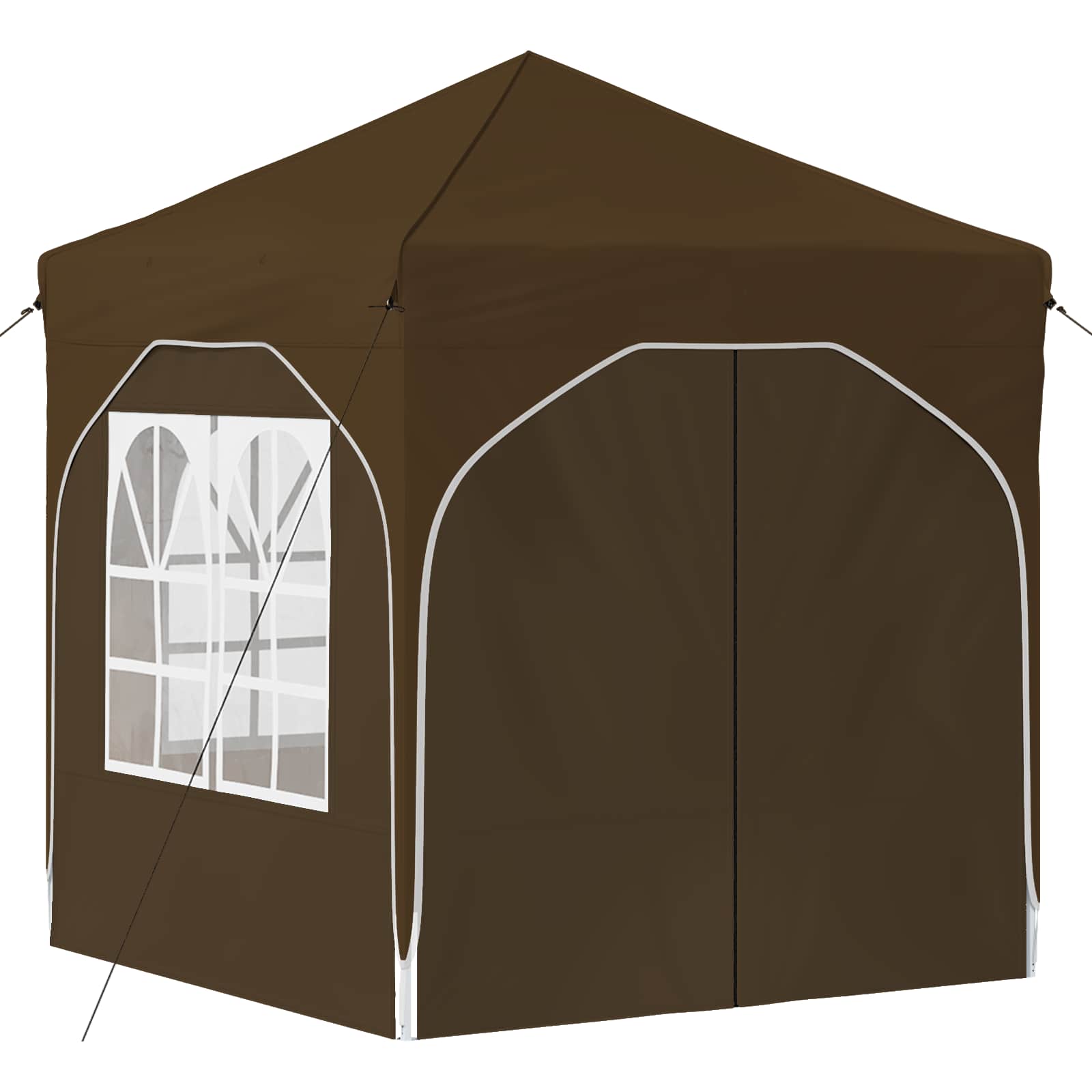Tenda per feste a pop-up 192 x 192 x 245 cm Tortora