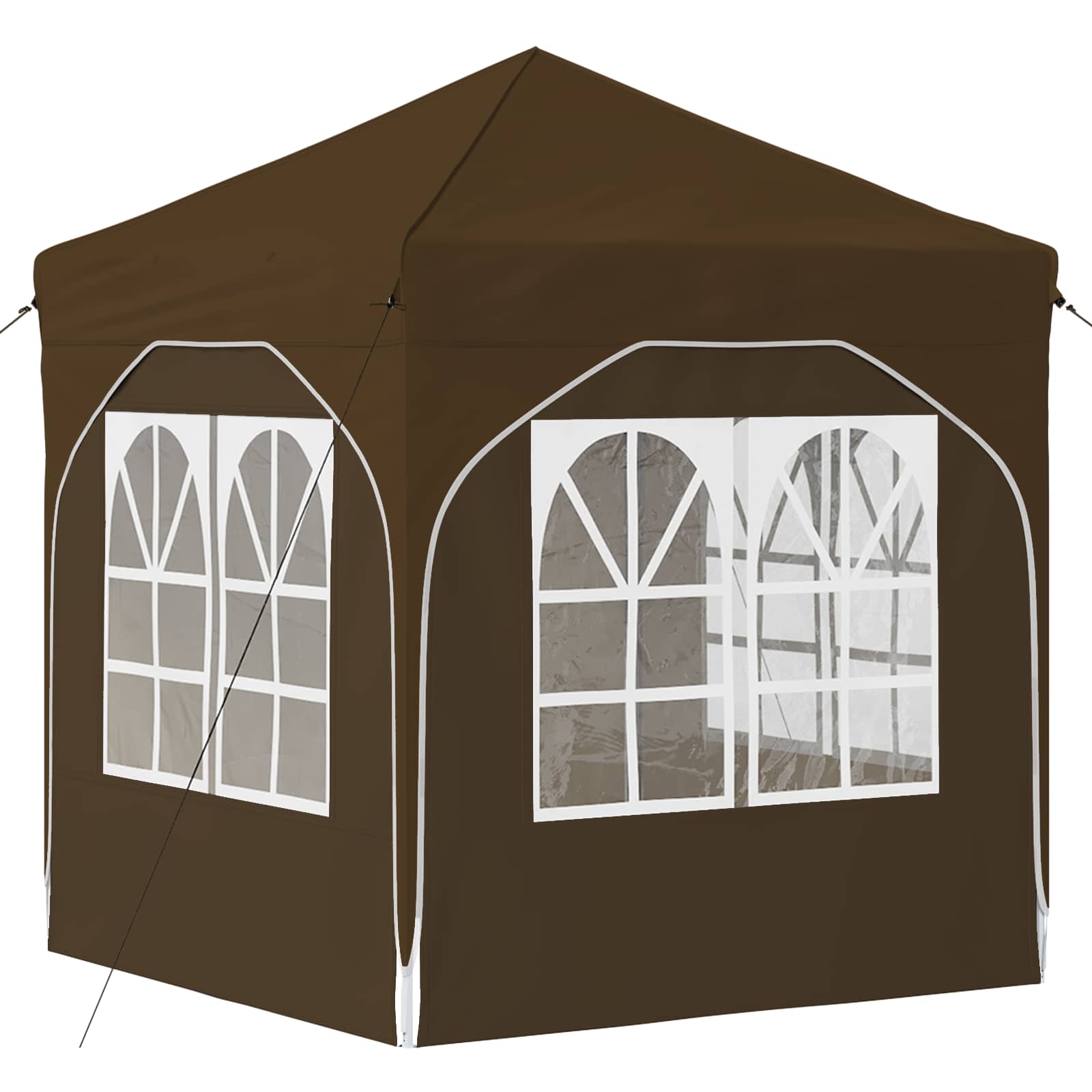Tenda per feste a pop-up 192 x 192 x 245 cm Tortora