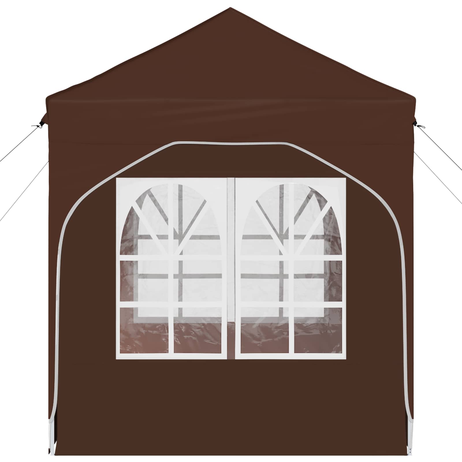 Tenda per feste a pop-up 192 x 192 x 245 cm Marrone