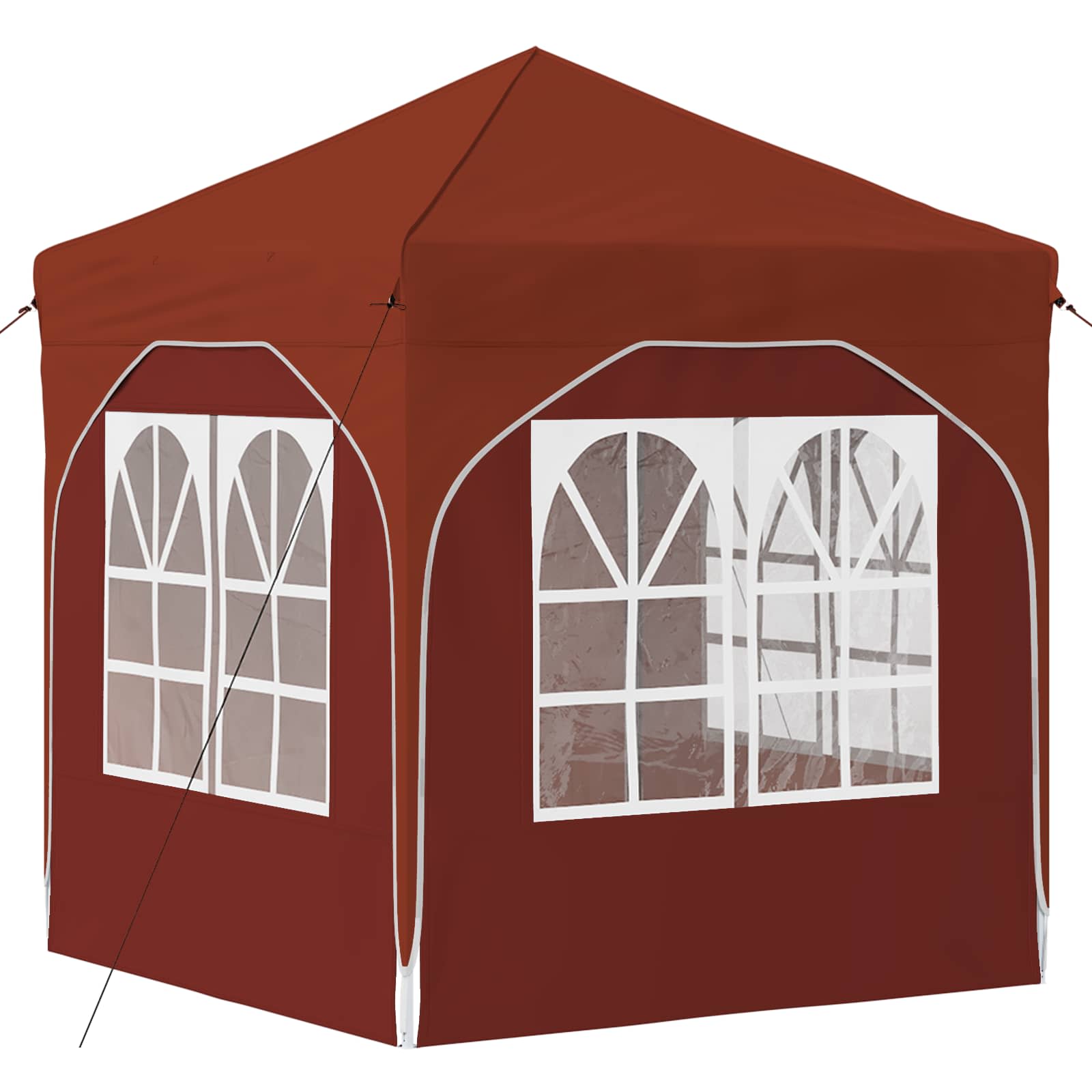 Tenda per feste a pop-up 192 x 192 x 245 cm Terracotta