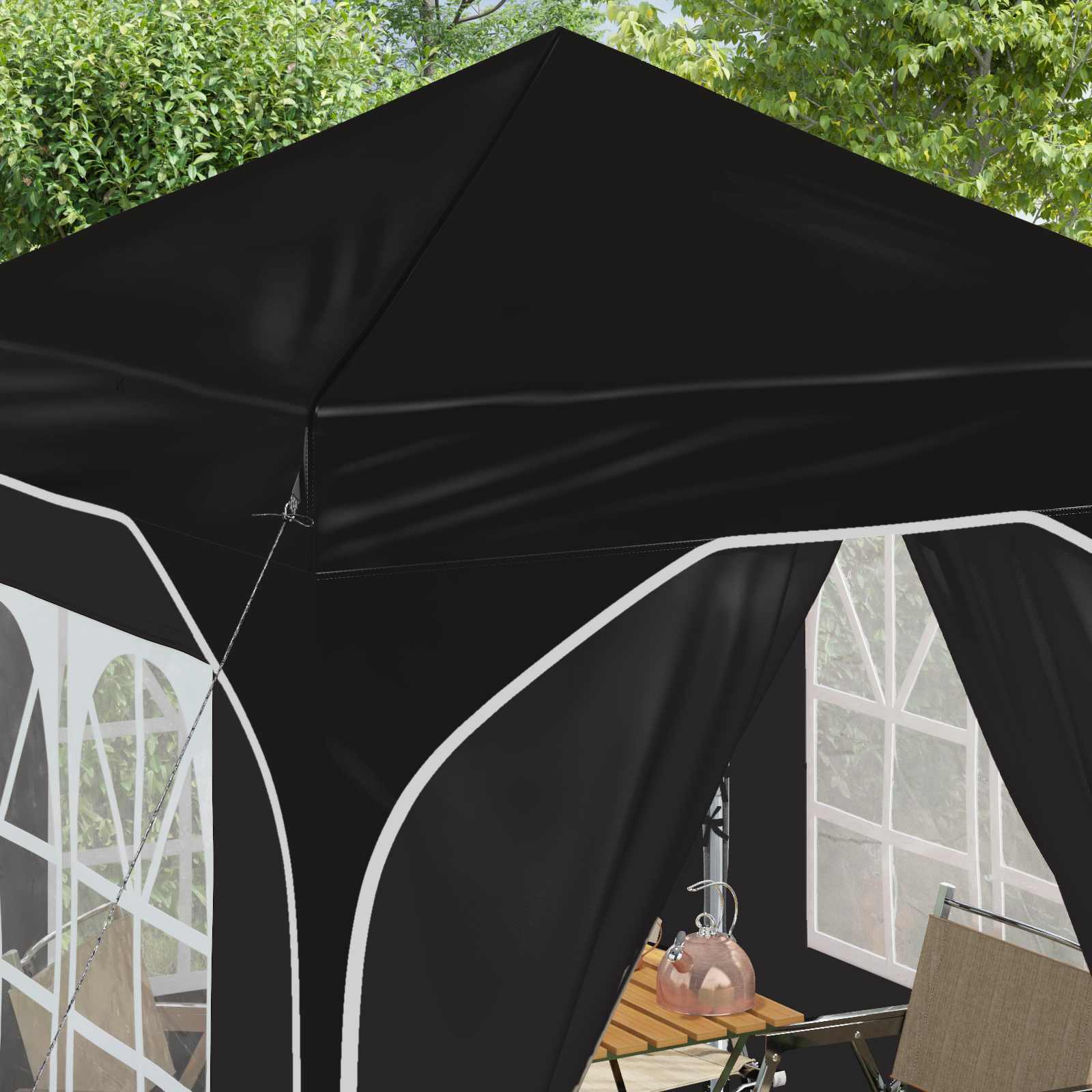 Tenda per feste a pop-up 192 x 192 x 245 cm Nero