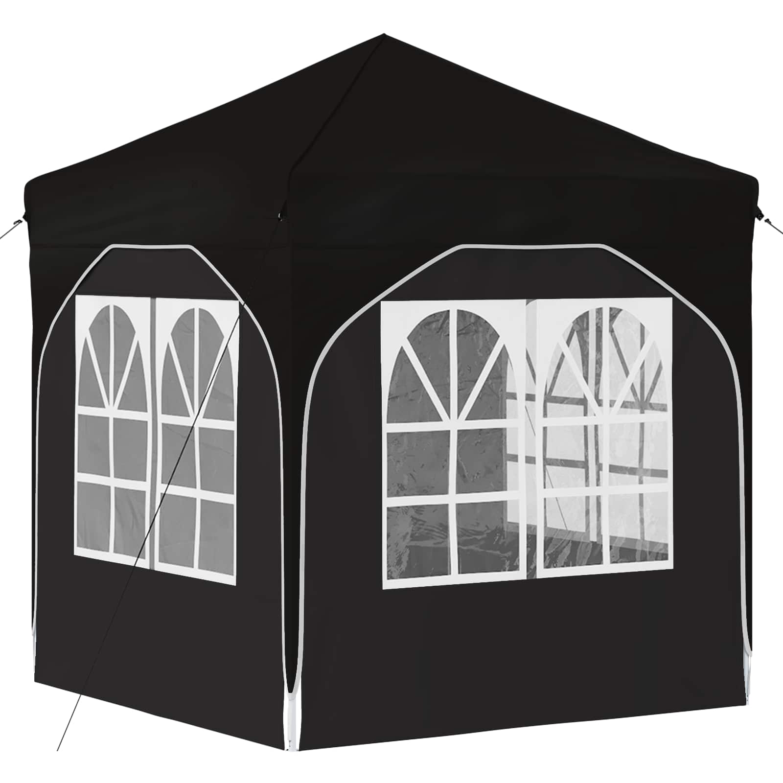 Tenda per feste a pop-up 192 x 192 x 245 cm Nero