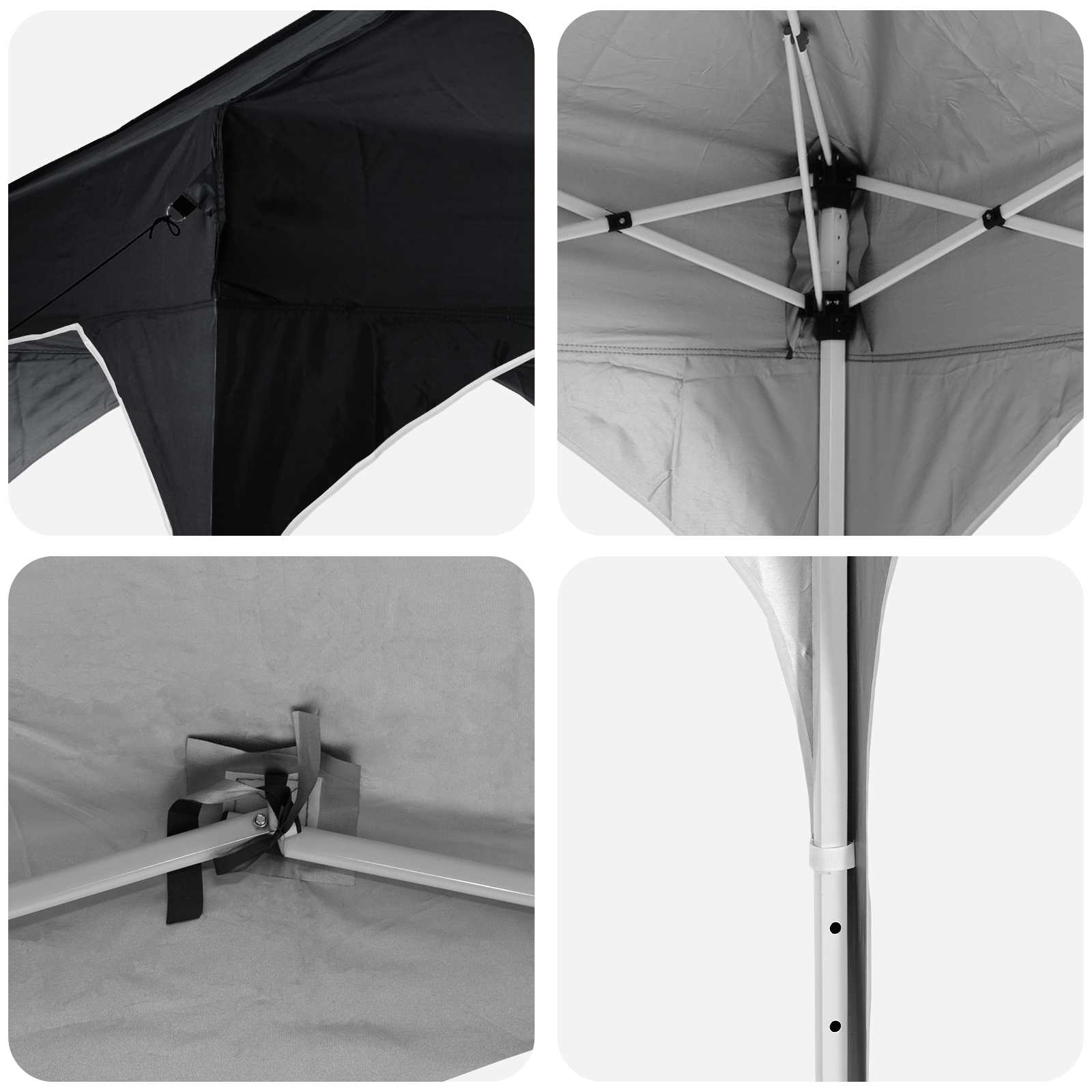 Tenda per feste a pop-up 290 x 290 x 245 cm Antracite