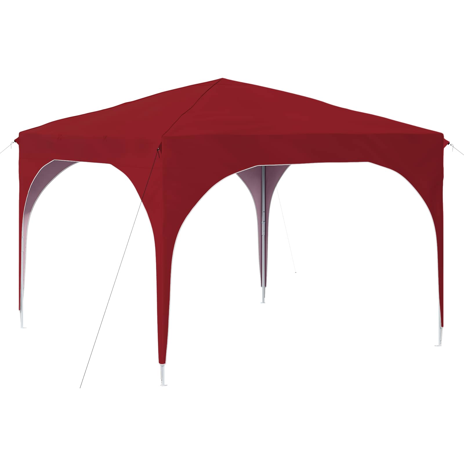 Tenda per feste a pop-up 290 x 290 x 245 cm Borgogna