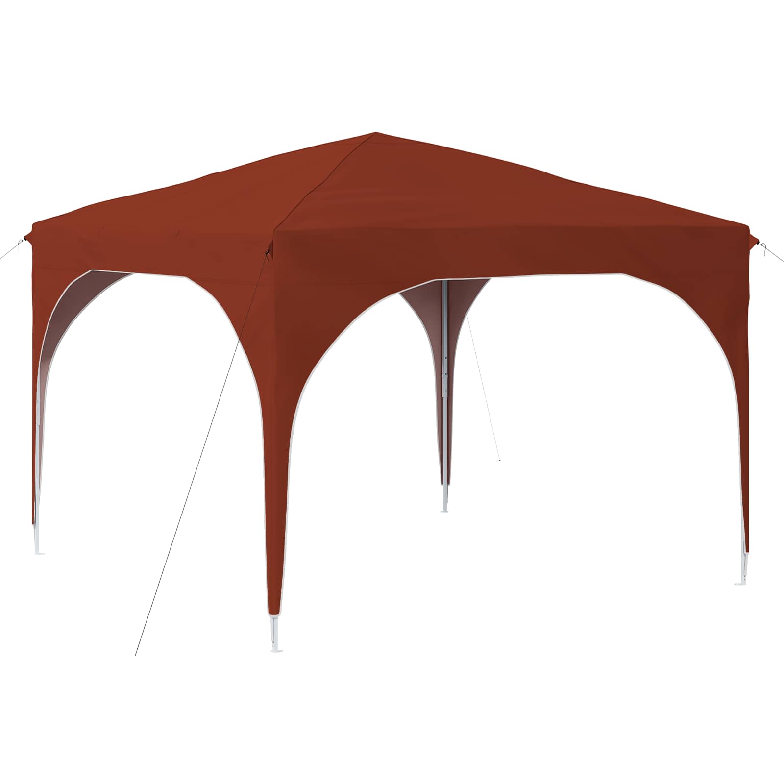 Tenda per feste a pop-up 290 x 290 x 245 cm Terracotta