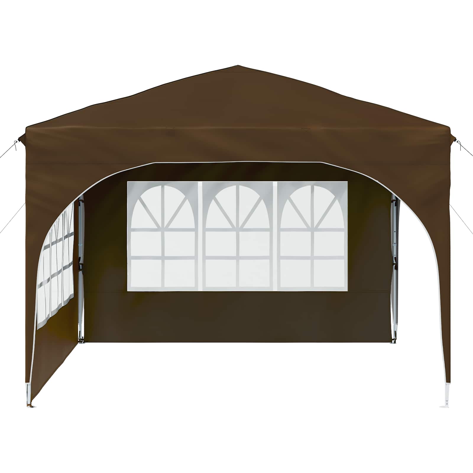 Tenda per feste a pop-up 290 x 290 x 245 cm Tortora