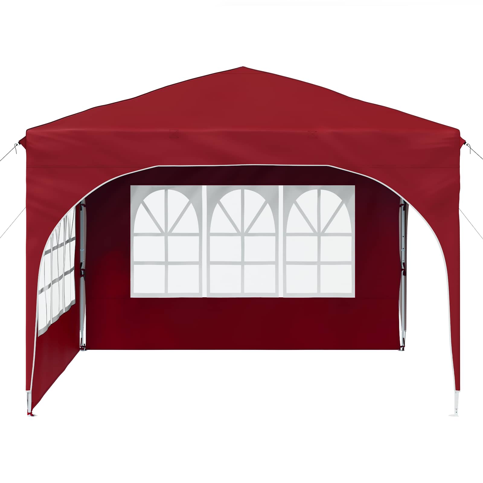 Tenda per feste a pop-up 290 x 290 x 245 cm Borgogna