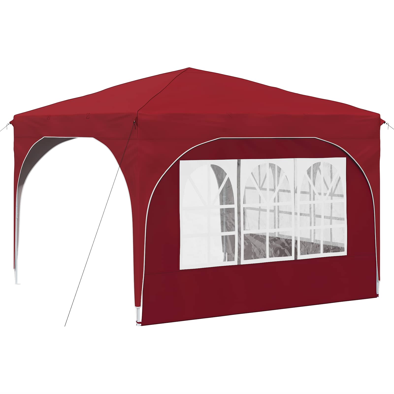 Tenda per feste a pop-up 290 x 290 x 245 cm Borgogna