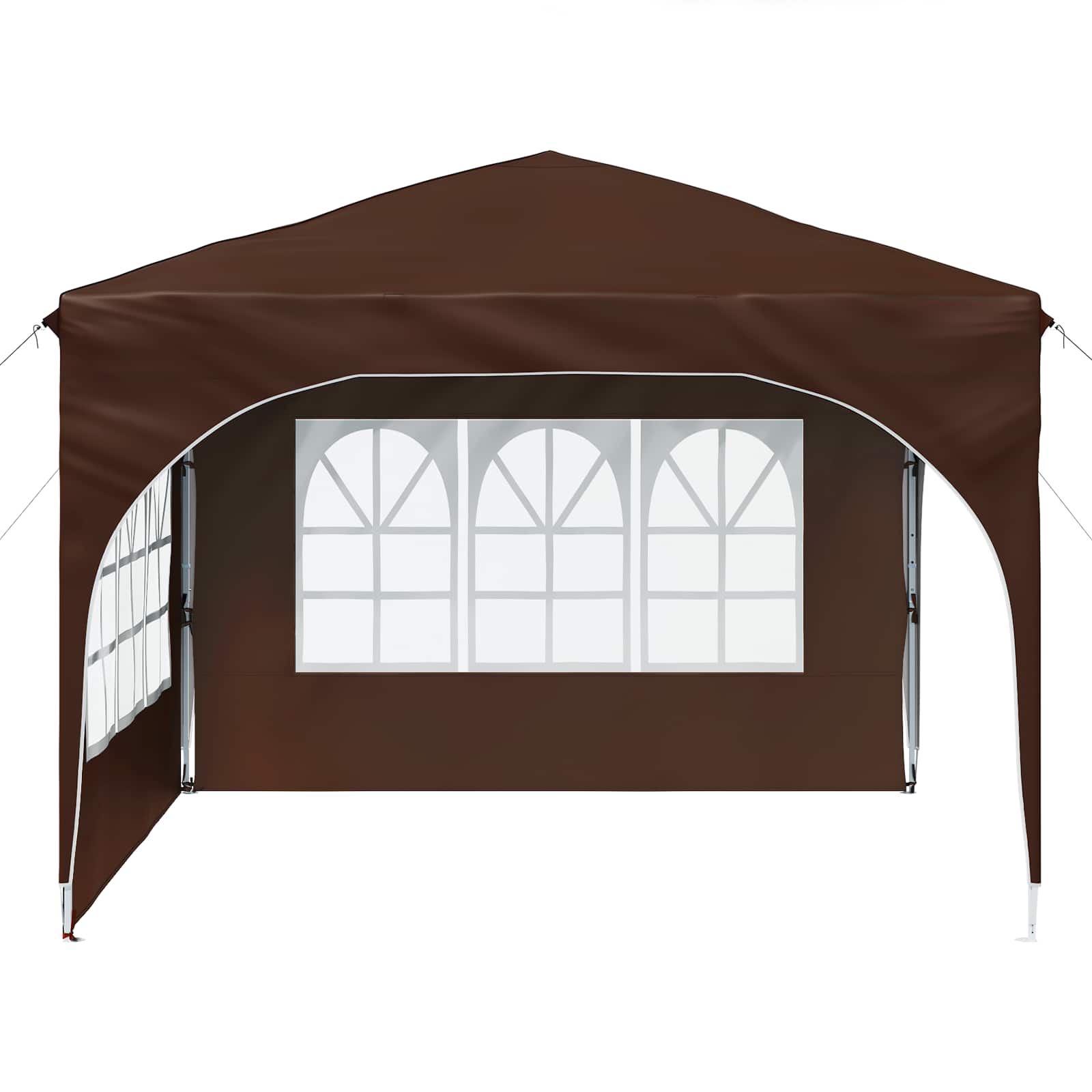 Tenda per feste a pop-up 290 x 290 x 245 cm Marrone