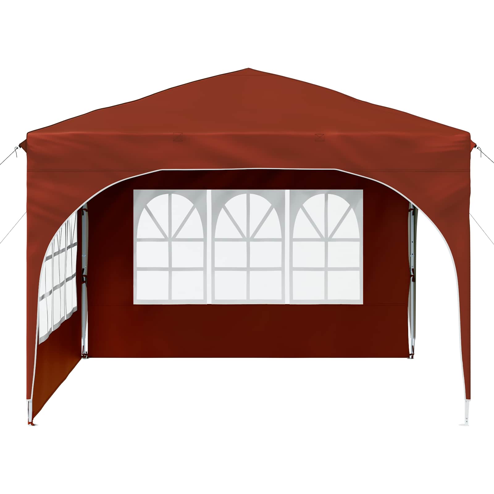 Tenda per feste a pop-up 290 x 290 x 245 cm Terracotta