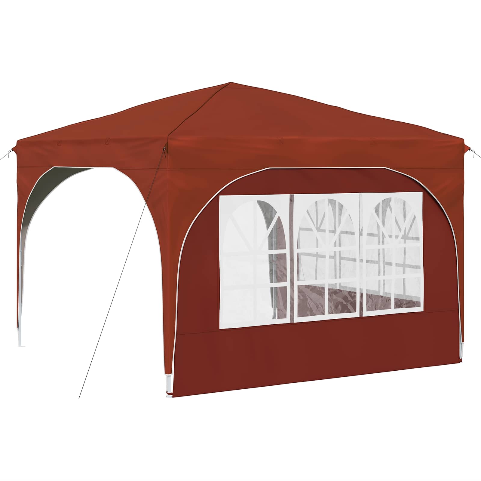 Tenda per feste a pop-up 290 x 290 x 245 cm Terracotta