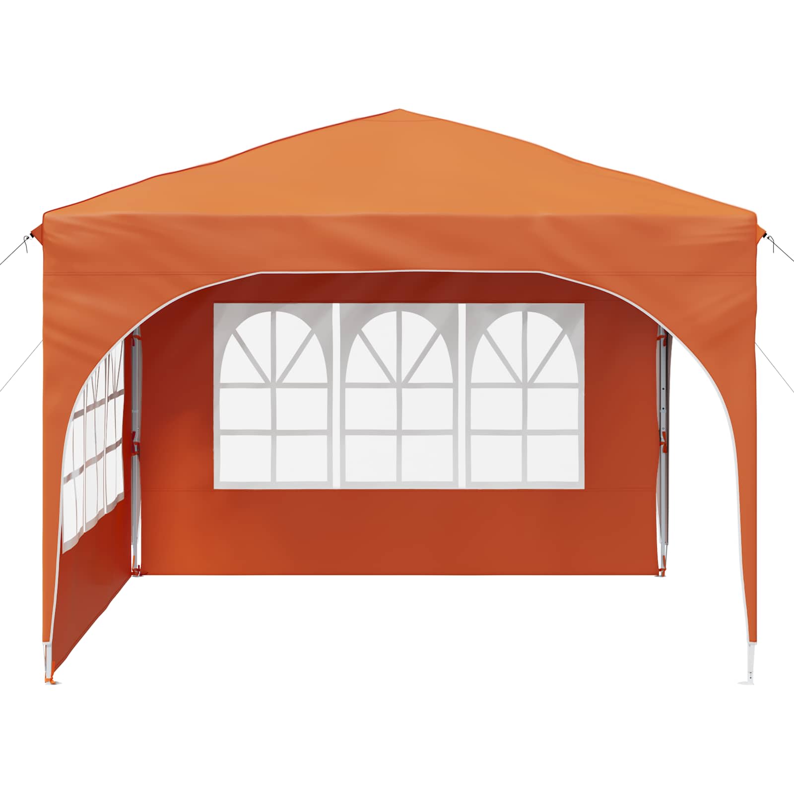 Tenda per feste a pop-up 290 x 290 x 245 cm Arancione