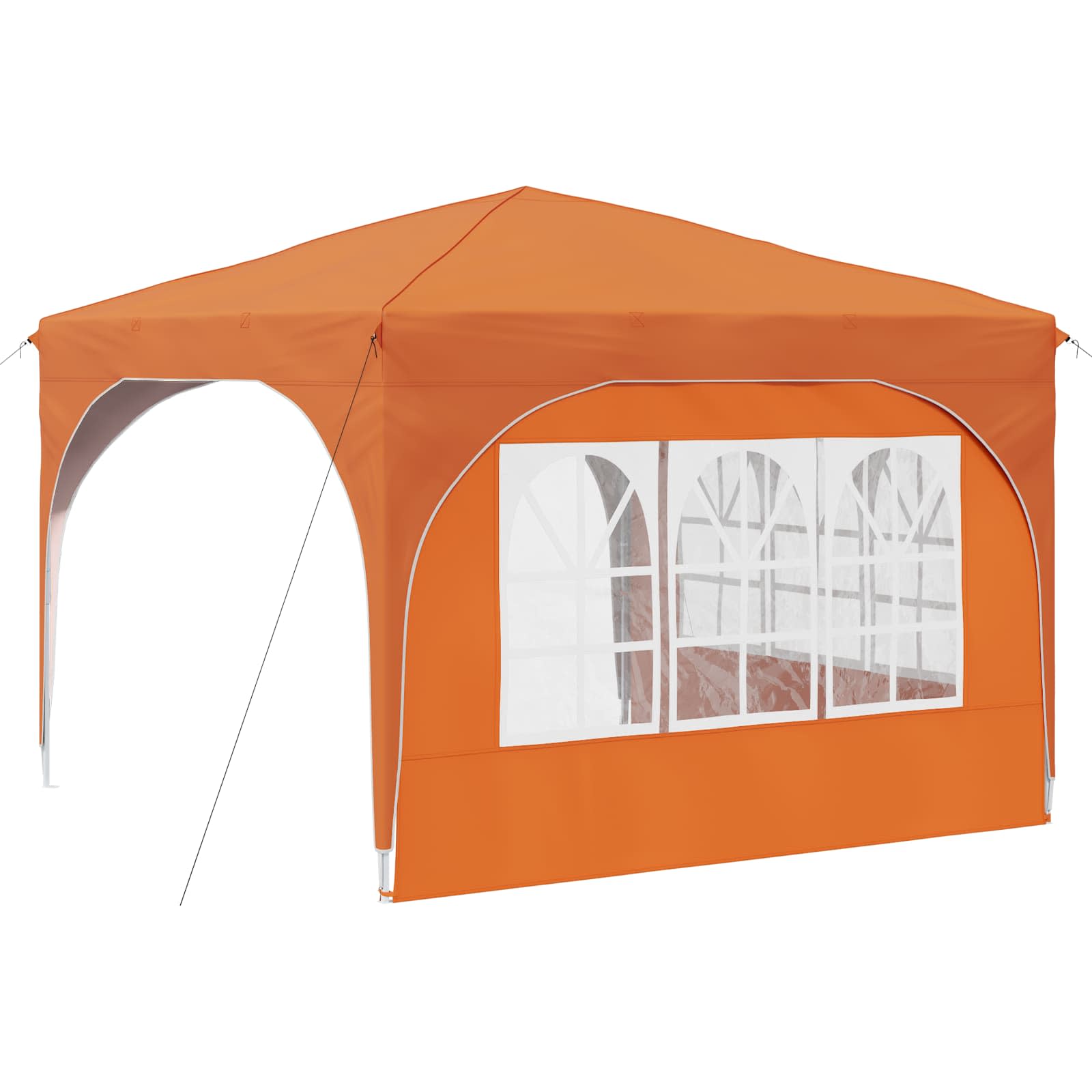 Tenda per feste a pop-up 290 x 290 x 245 cm Arancione