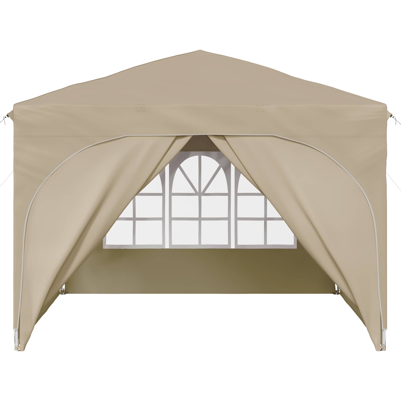 Tenda per feste a pop-up 290 x 290 x 245 cm Crema