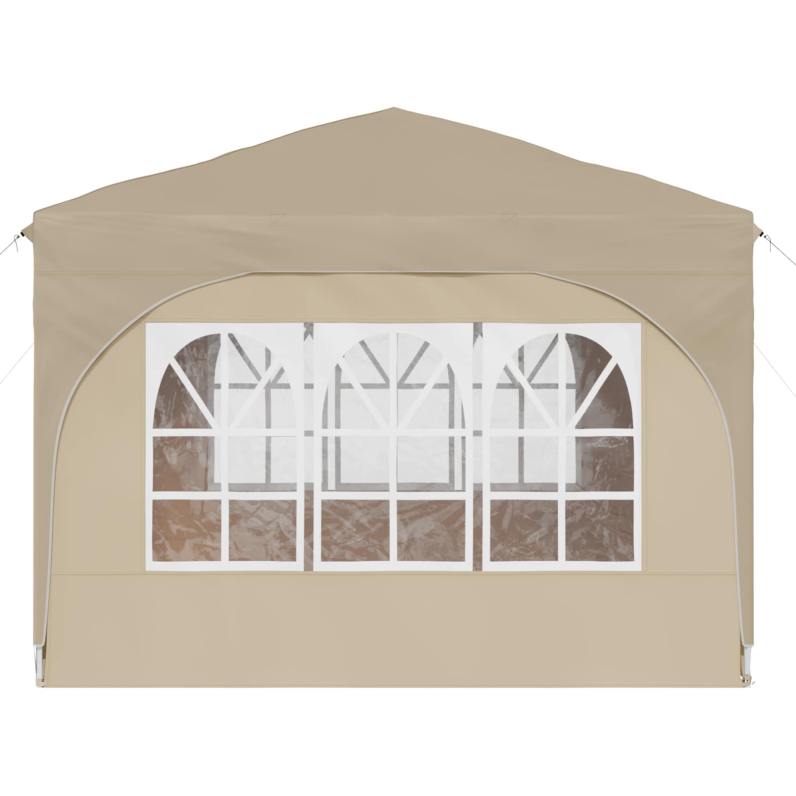 Tenda per feste a pop-up 290 x 290 x 245 cm Crema